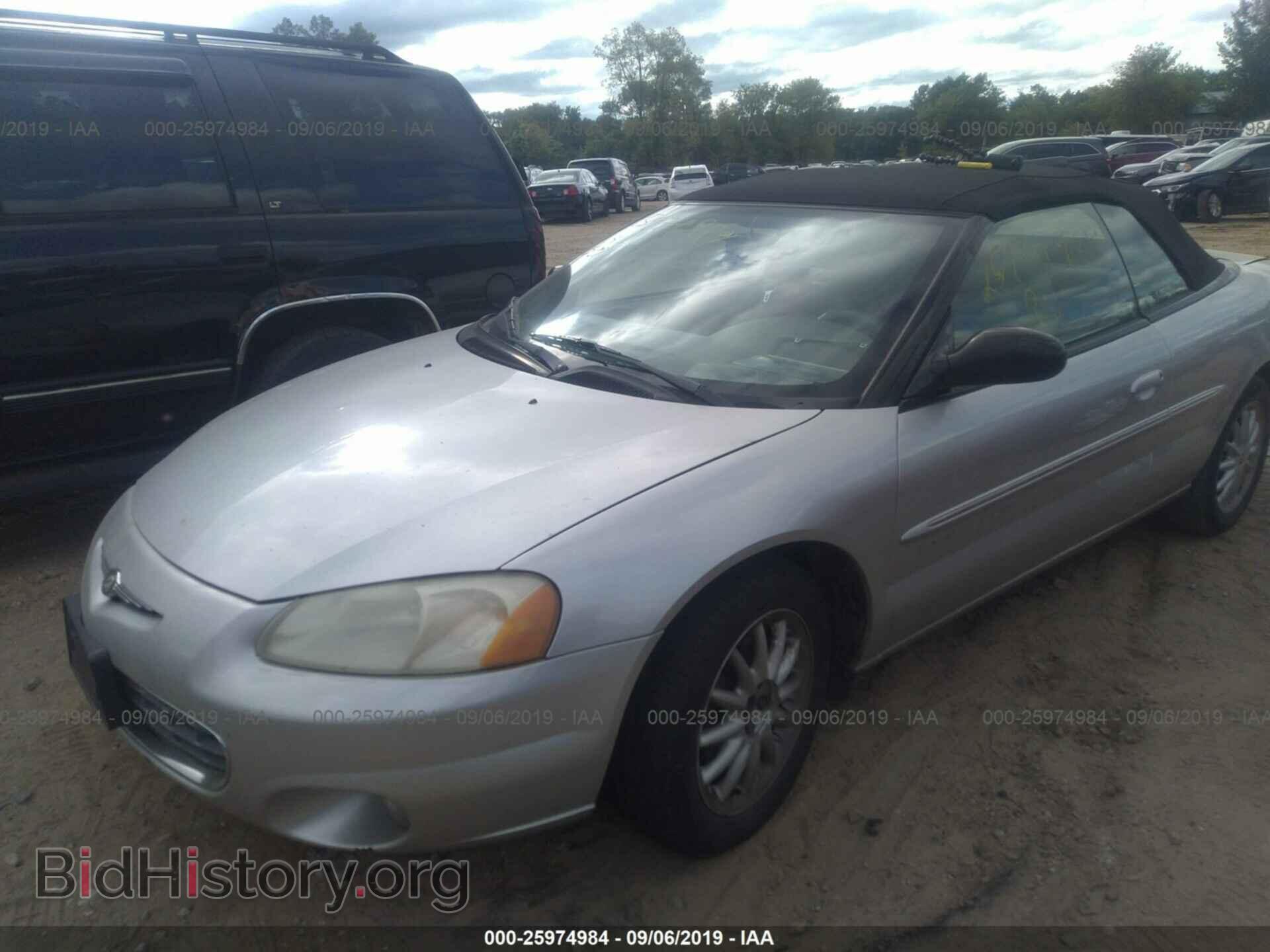 2001 CHRYSLER SEBRING - VIN: 1C3EL55U61N663667 - Фото 2