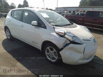 2013 Nissan LEAF S/SV/SL, белый — VIN 1N4AZ0CP6DC414087, IAAI