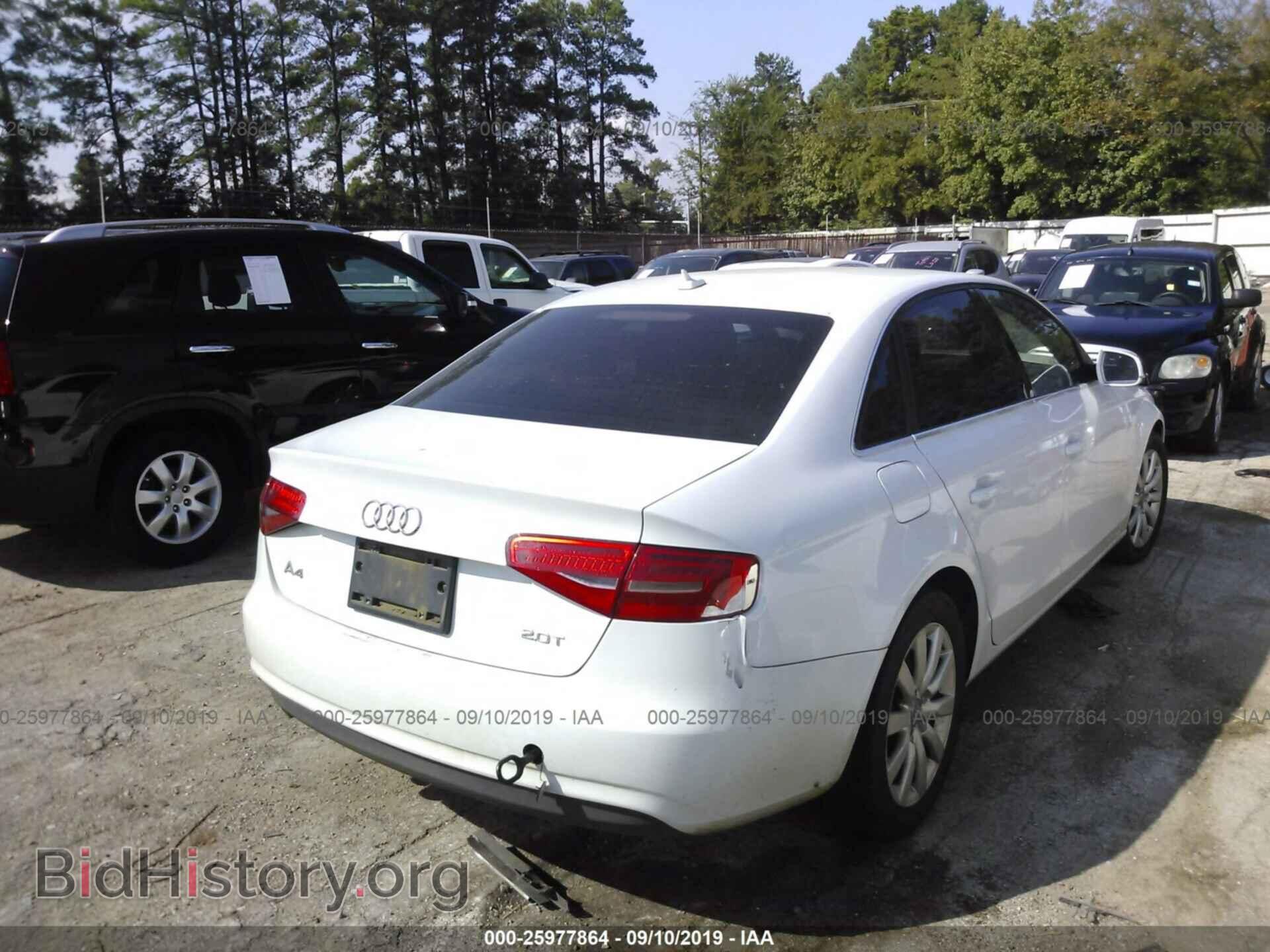 2013 AUDI A4 - VIN: WAUAFAFL6DN032709 - Photo 4
