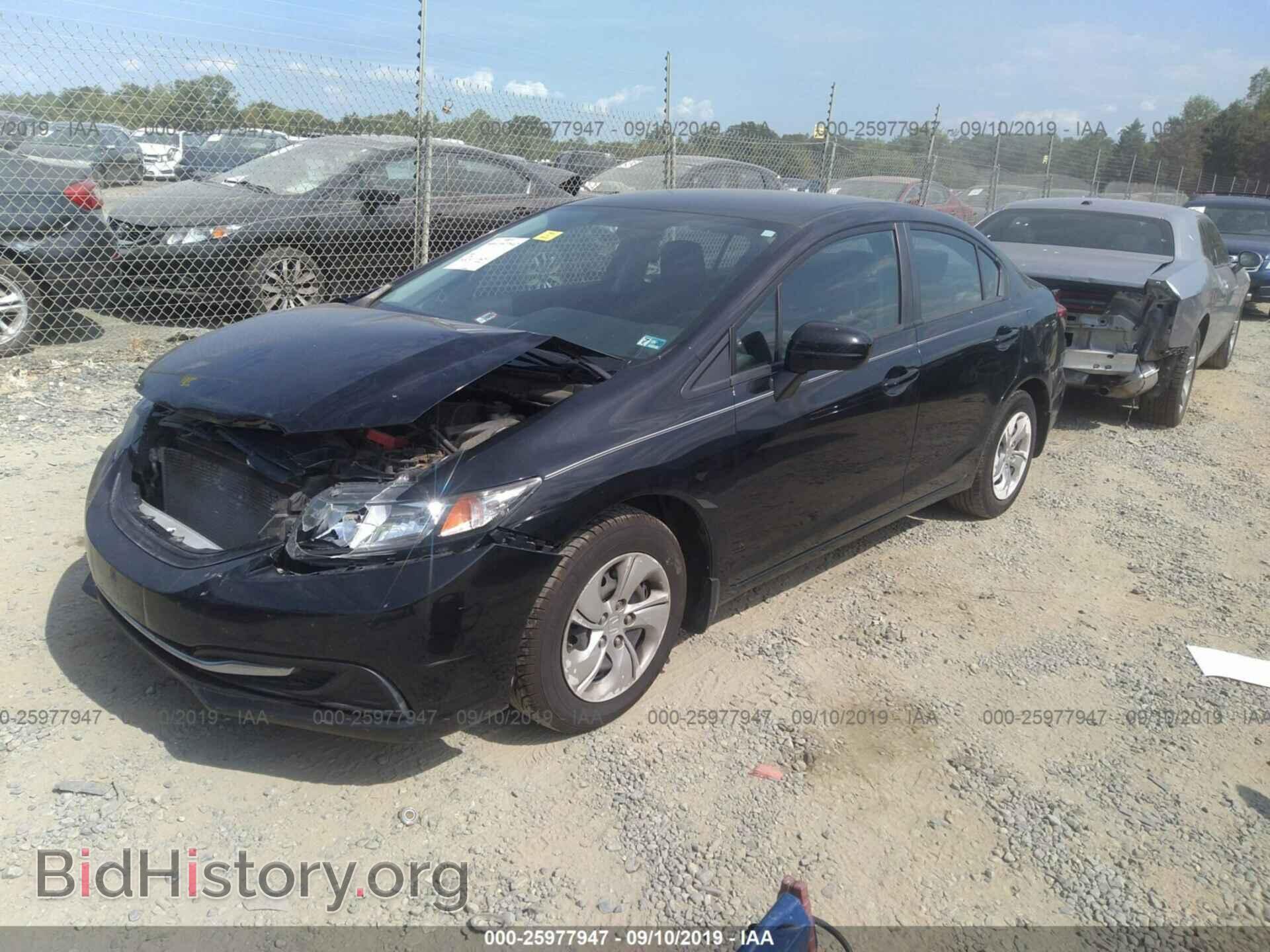 2014 HONDA CIVIC - VIN: 2HGFB2F59EH511746 - Фото 2