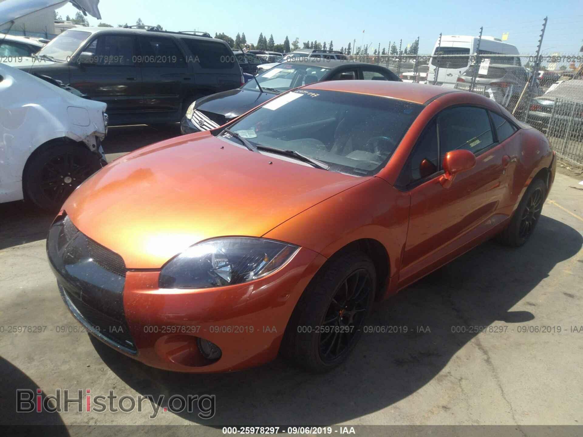 2007 MITSUBISHI ECLIPSE - VIN: 4A3AK34T07E014091 - Фото 2