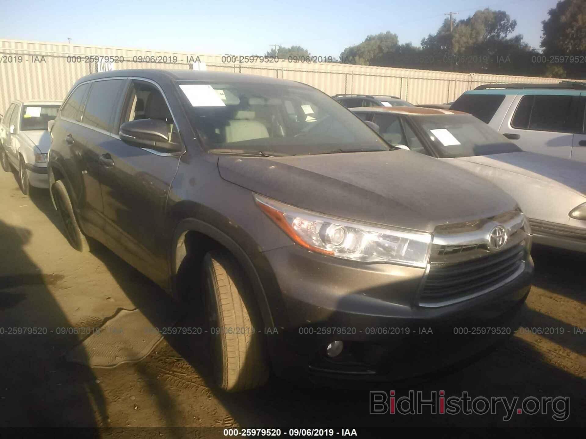 Photo 5TDZKRFH0GS159076 - TOYOTA HIGHLANDER 2016