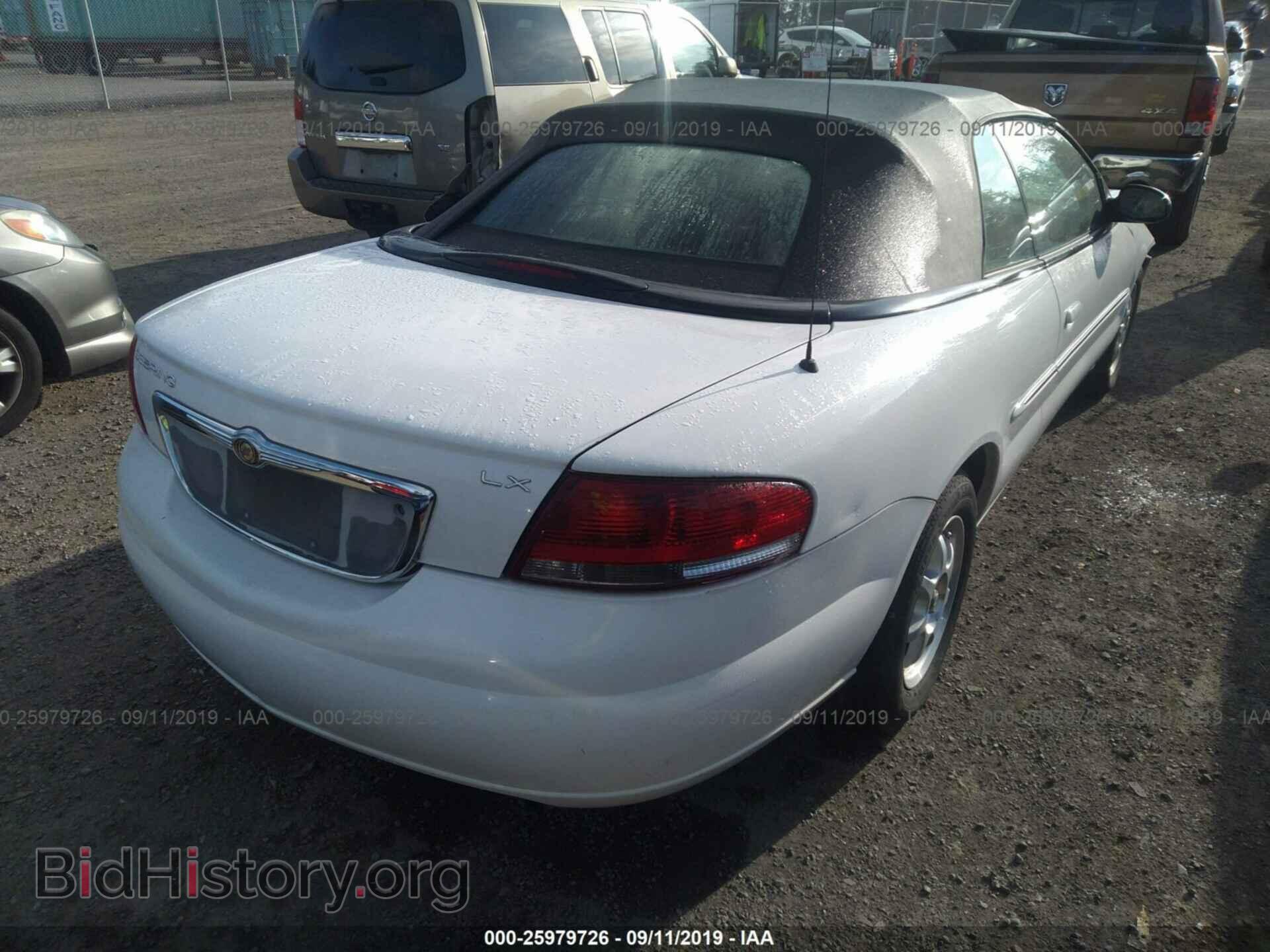 2002 CHRYSLER SEBRING - VIN: 1C3EL45X72N318072 - Фото 4
