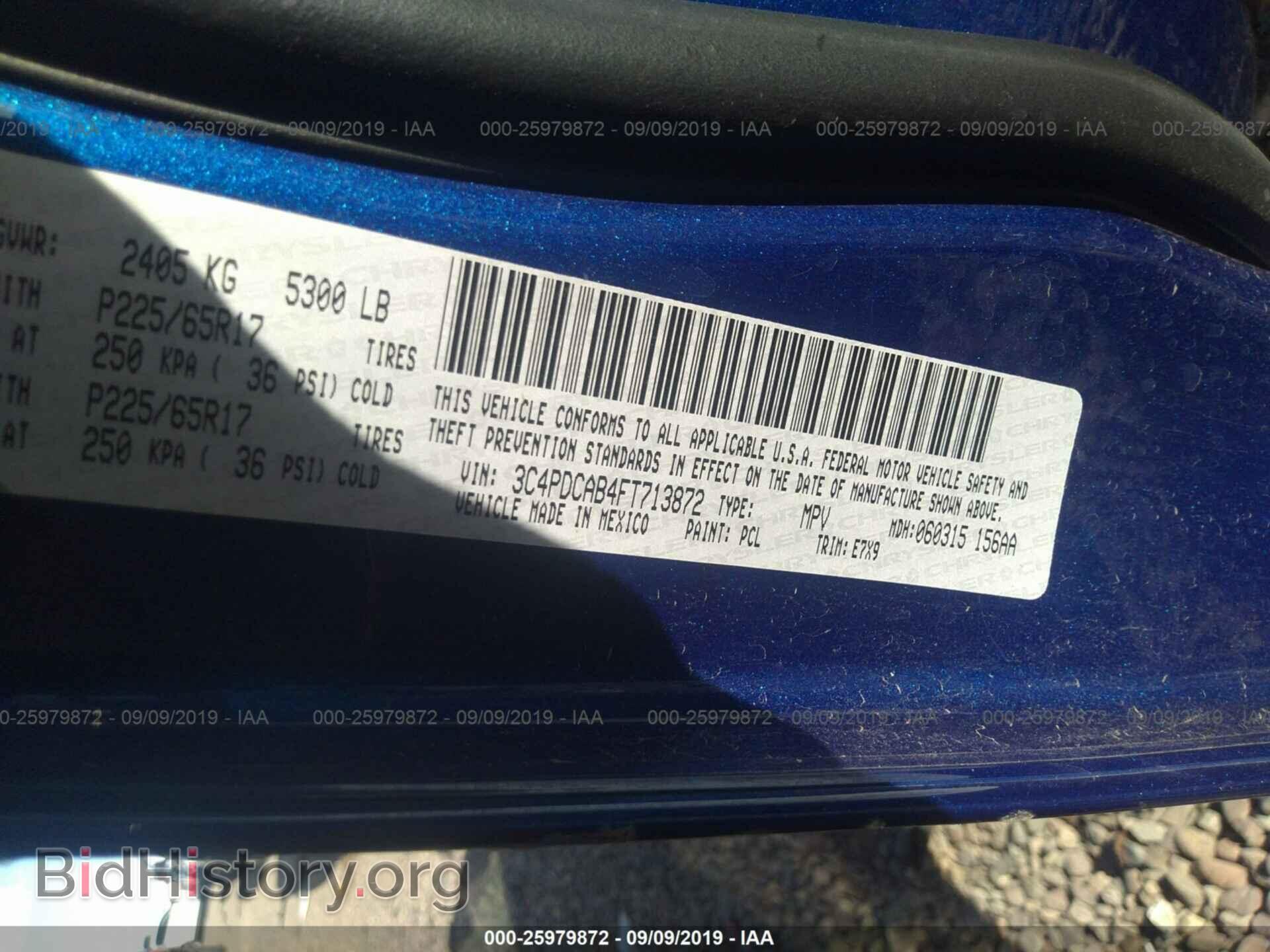2015 DODGE JOURNEY - VIN: 3C4PDCAB4FT713872 - Photo 9
