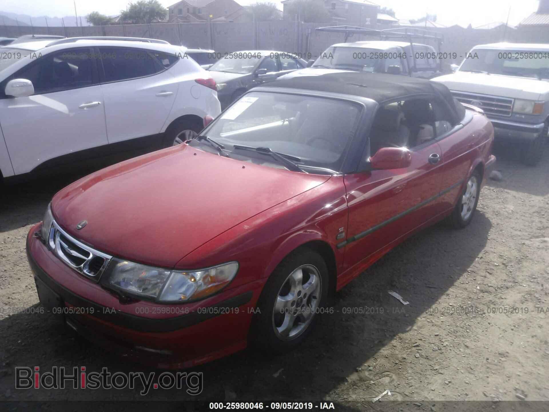 2001 SAAB 9-3 - VIN: YS3DF78K017011323 - Фото 2