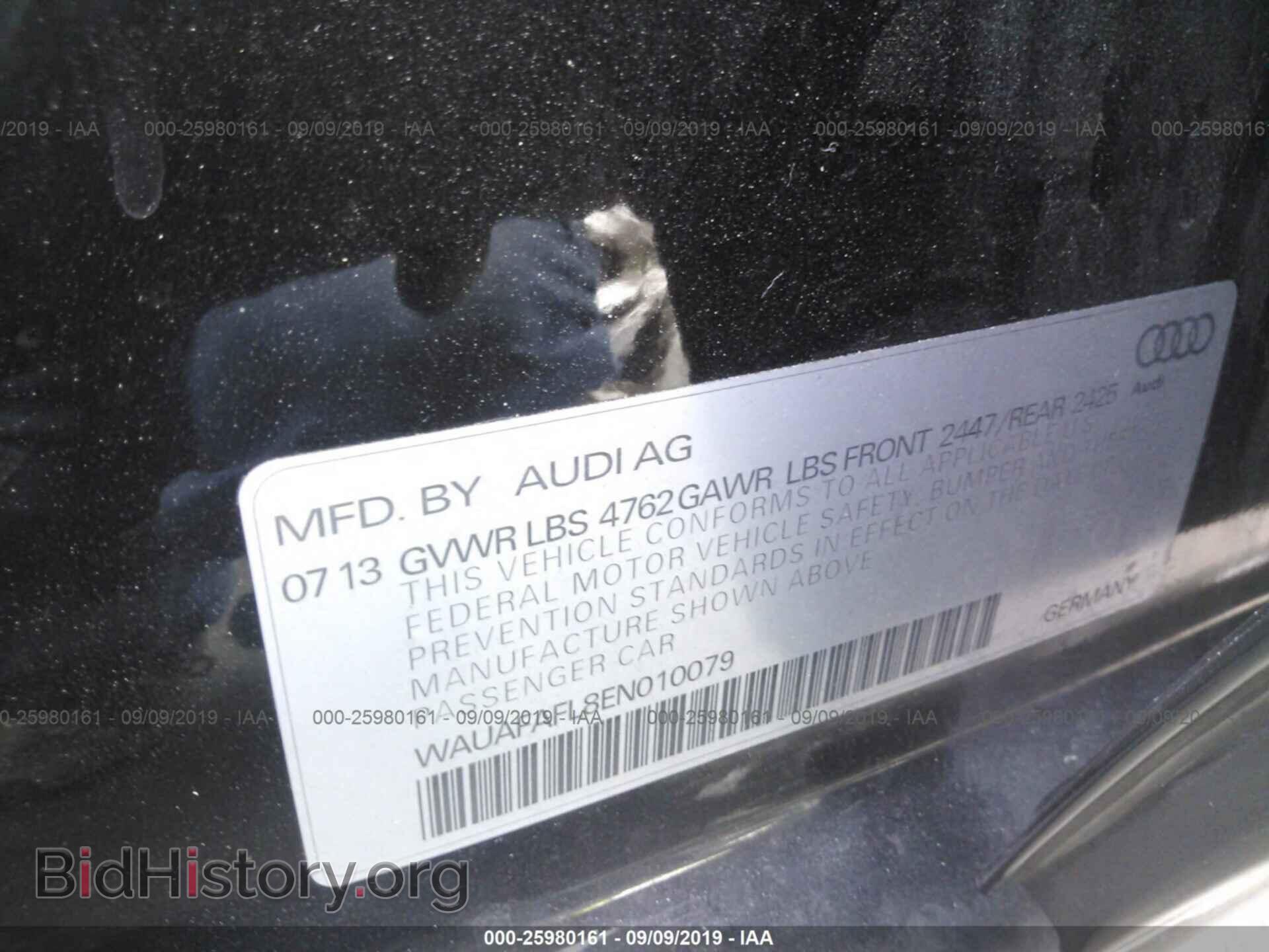 2014 AUDI A4 - VIN: WAUAFAFL8EN010079 - Photo 9
