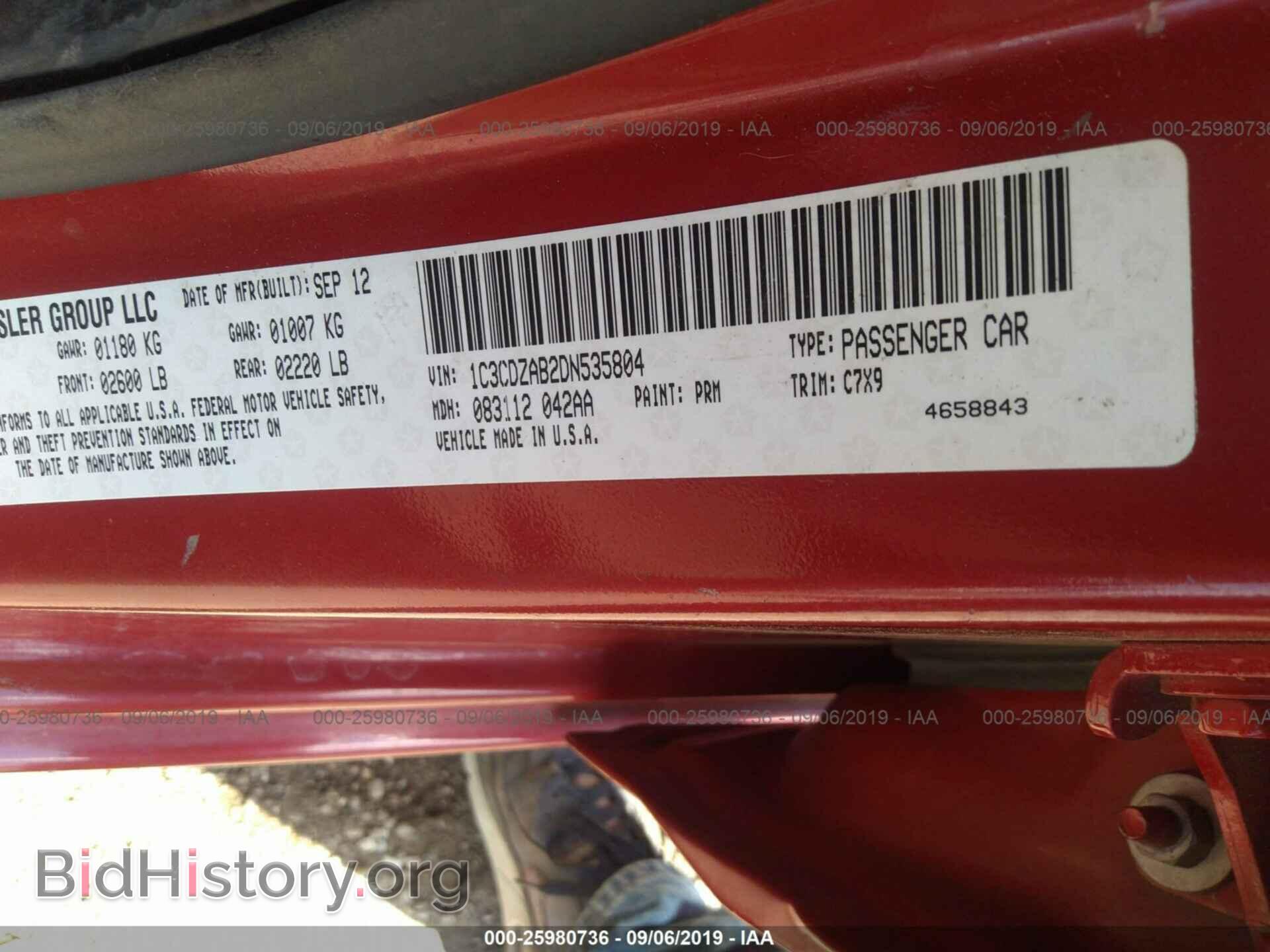 2013 DODGE AVENGER - VIN: 1C3CDZAB2DN535804 - Фото 9