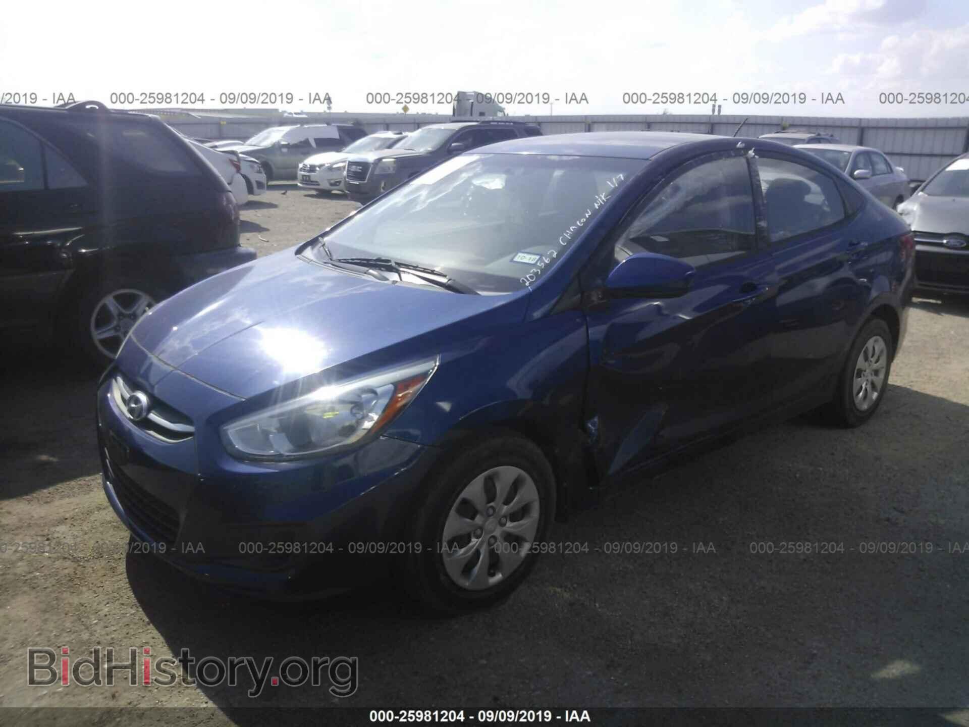 2016 HYUNDAI ACCENT - VIN: KMHCT4AEXGU071954 - Фото 2