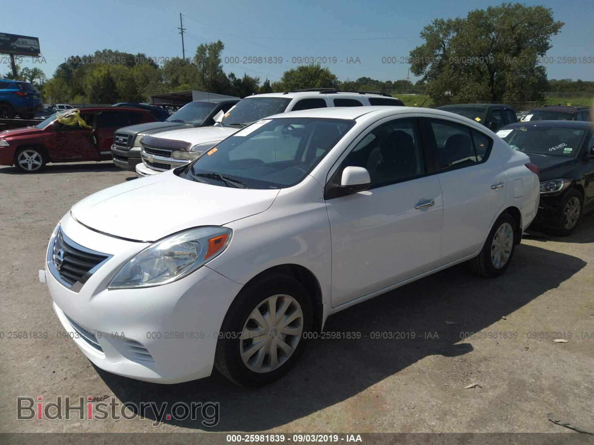 2012 NISSAN VERSA - VIN: 3N1CN7AP2CL917549 - Фото 2