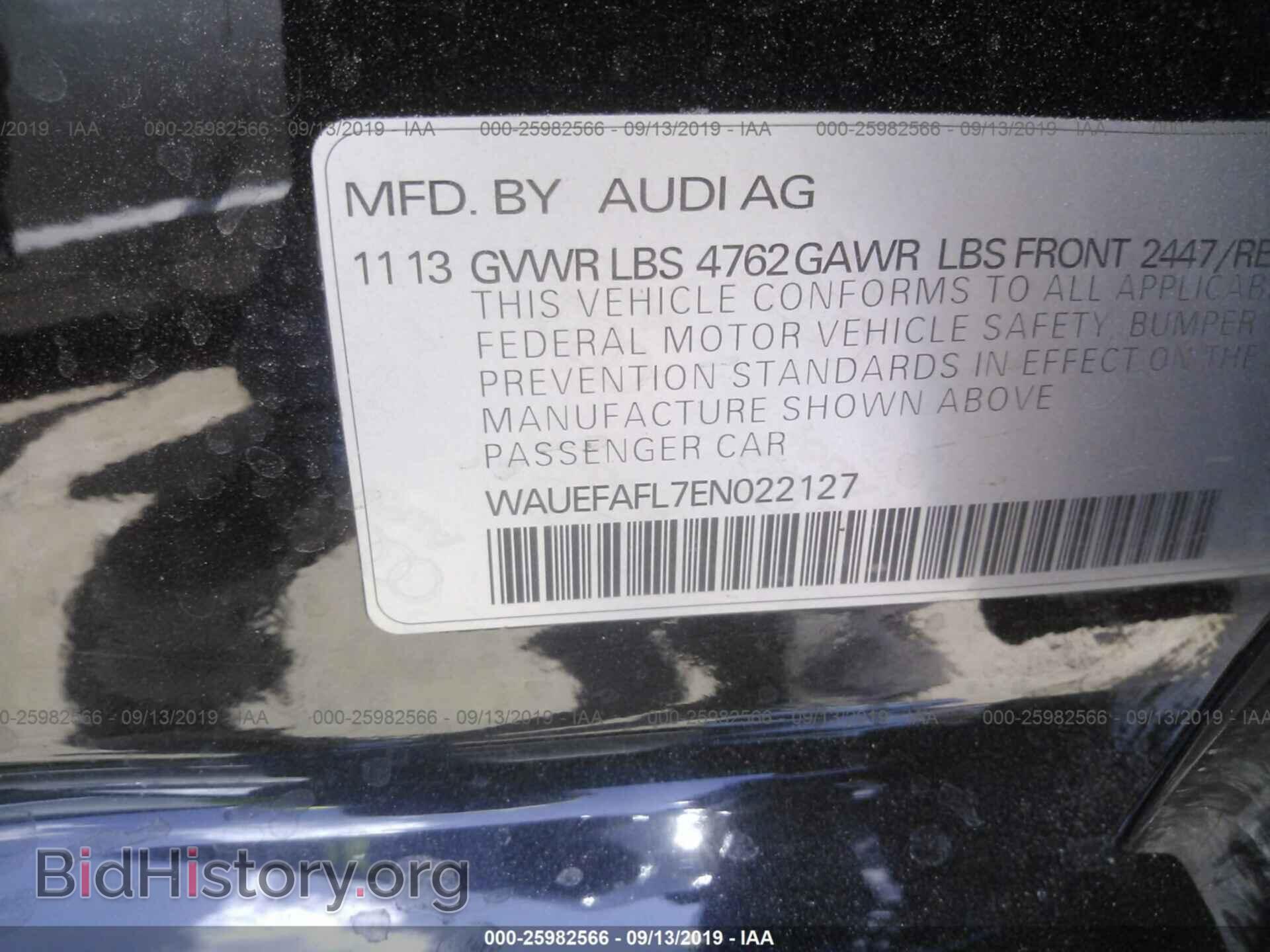 2014 AUDI A4 - VIN: WAUEFAFL7EN022127 - Photo 9
