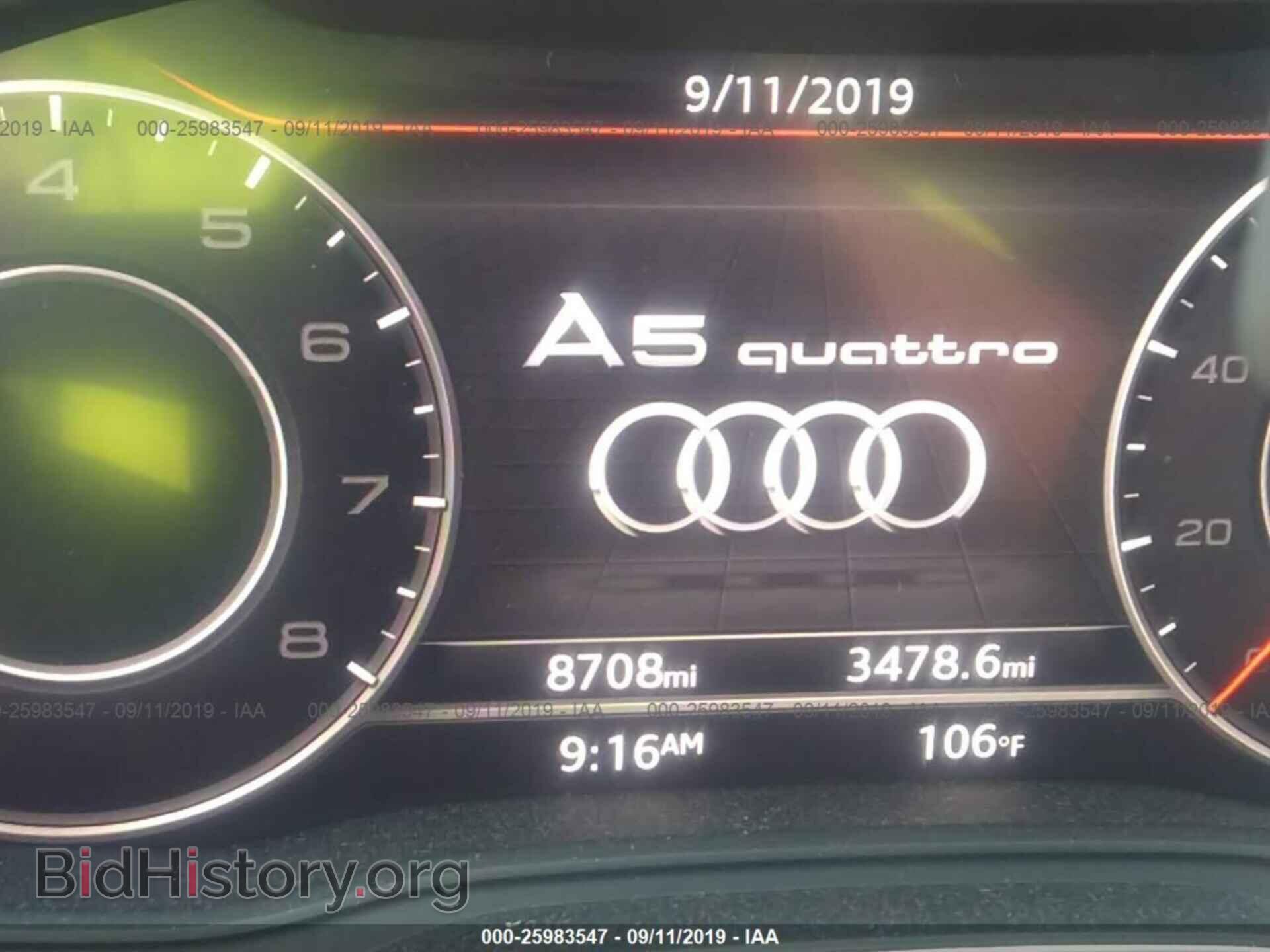 2018 AUDI A5 - VIN: WAUBNCF58JA129854 - Фото 7