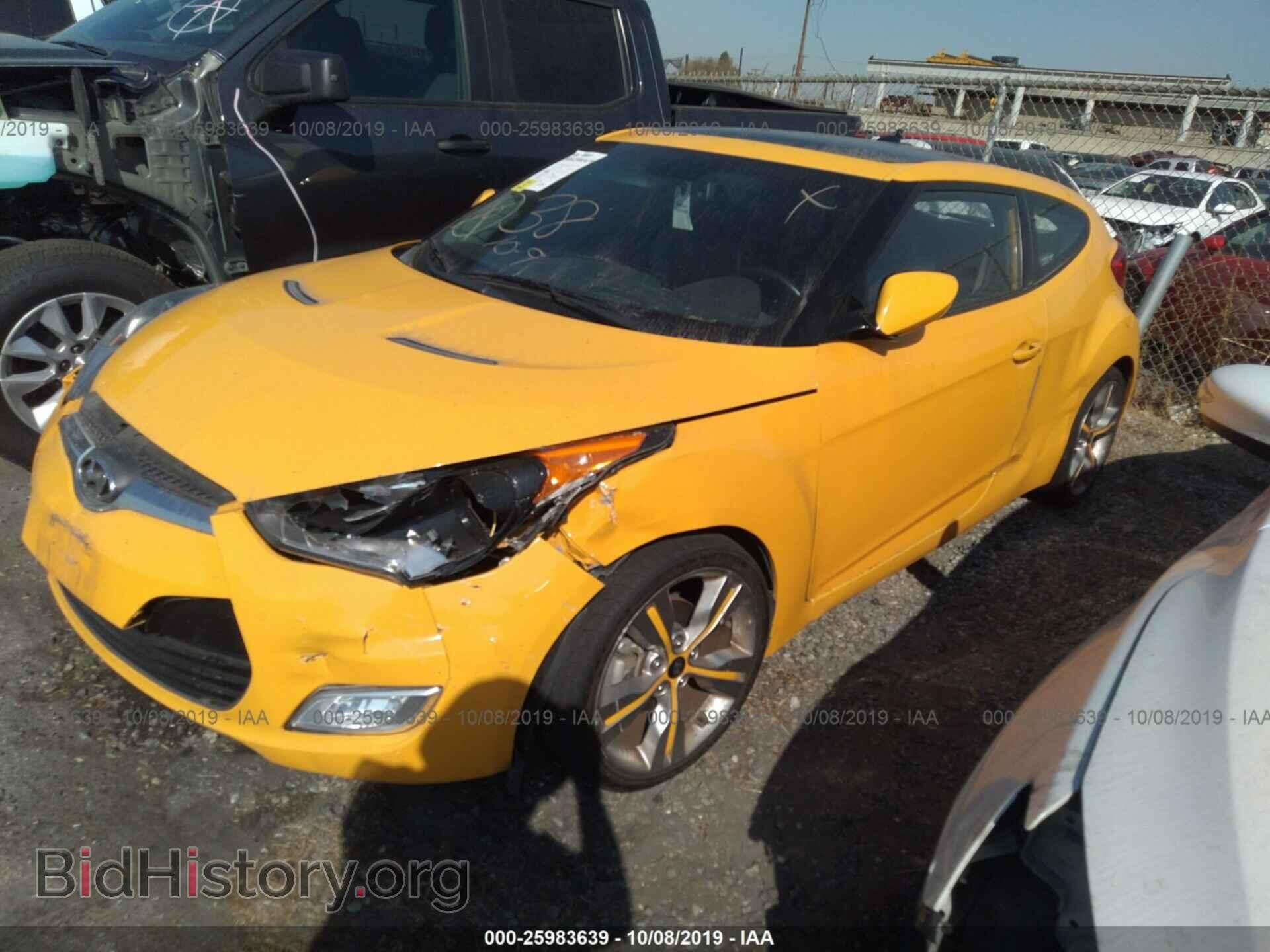 2013 HYUNDAI VELOSTER - VIN: KMHTC6AD5DU141861 - Фото 2