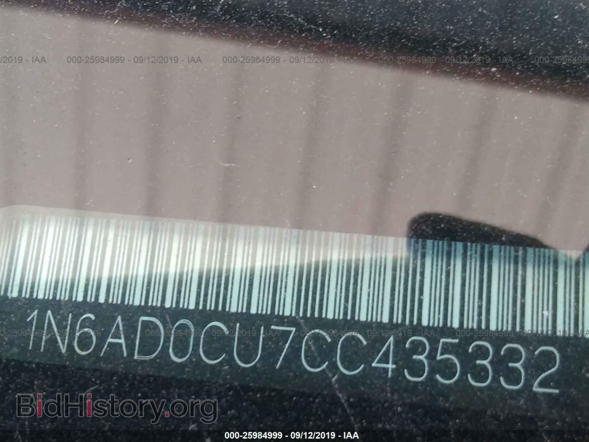 2012 NISSAN FRONTIER - VIN: 1N6AD0CU7CC435332 - Фото 9