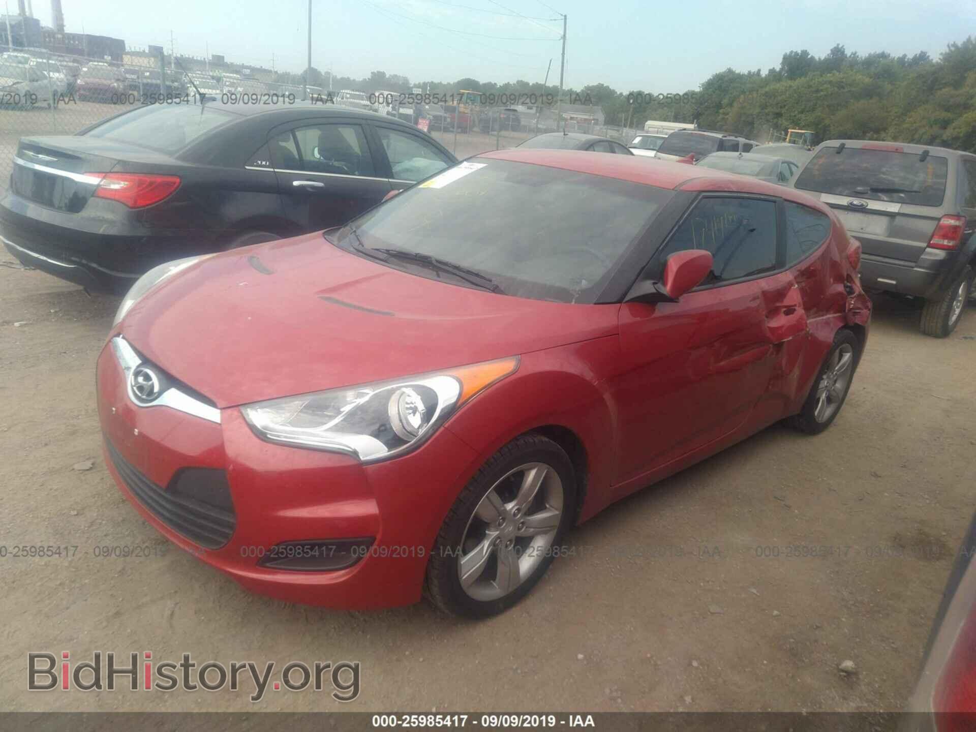 2012 HYUNDAI VELOSTER - VIN: KMHTC6AD3CU074398 - Фото 2