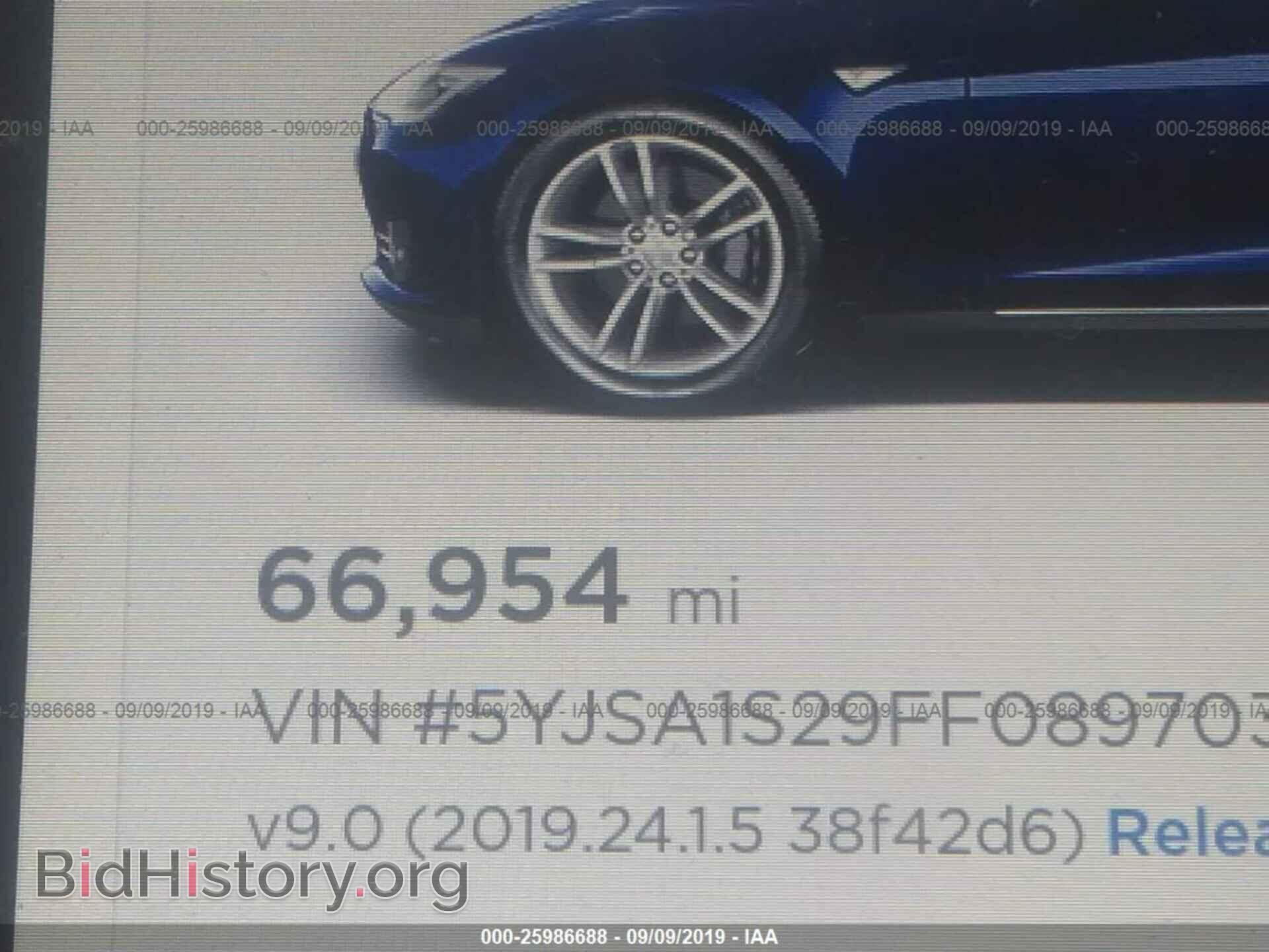2015 TESLA MODEL S - VIN: 5YJSA1S29FF089703 - Фото 7