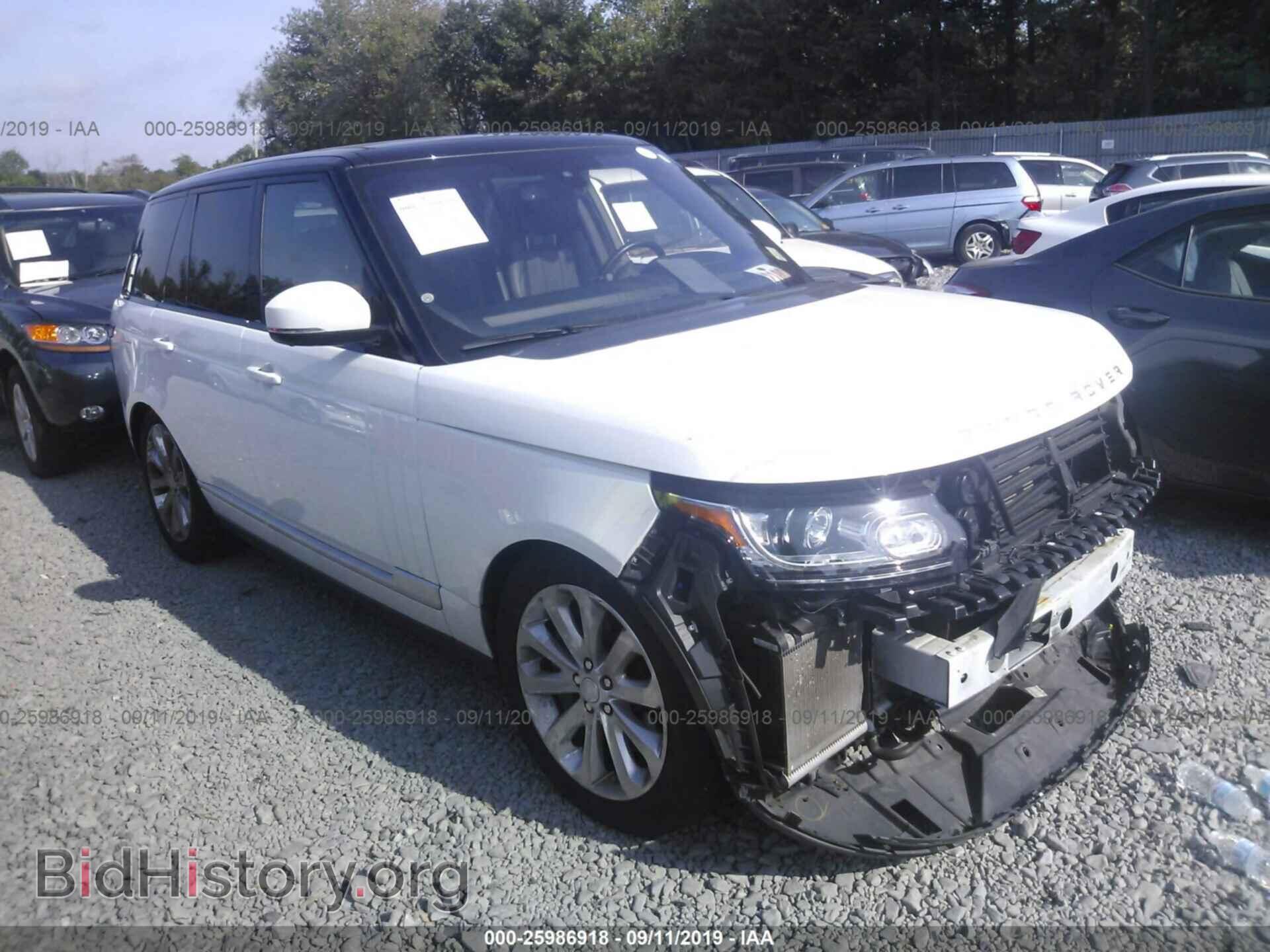 Фотография SALGS2PF3GA285904 - LAND ROVER RANGE ROVER 2016