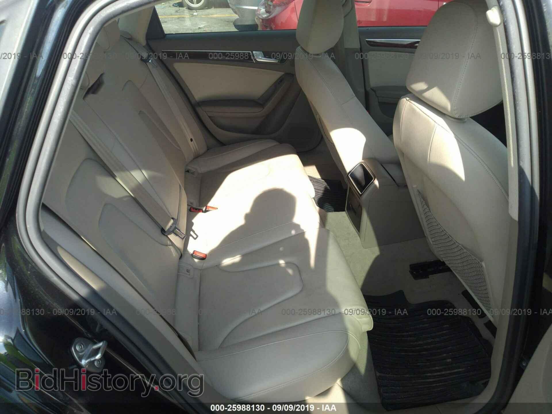 2012 AUDI A4 - VIN: WAUBFAFLXCA117823 - Фото 8