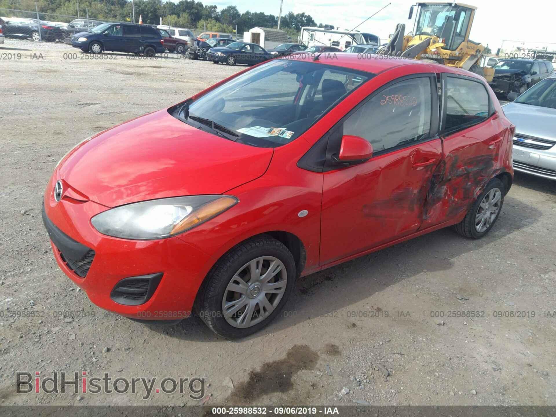2011 MAZDA MAZDA2 - VIN: JM1DE1HZ4B0101220 - Фото 2