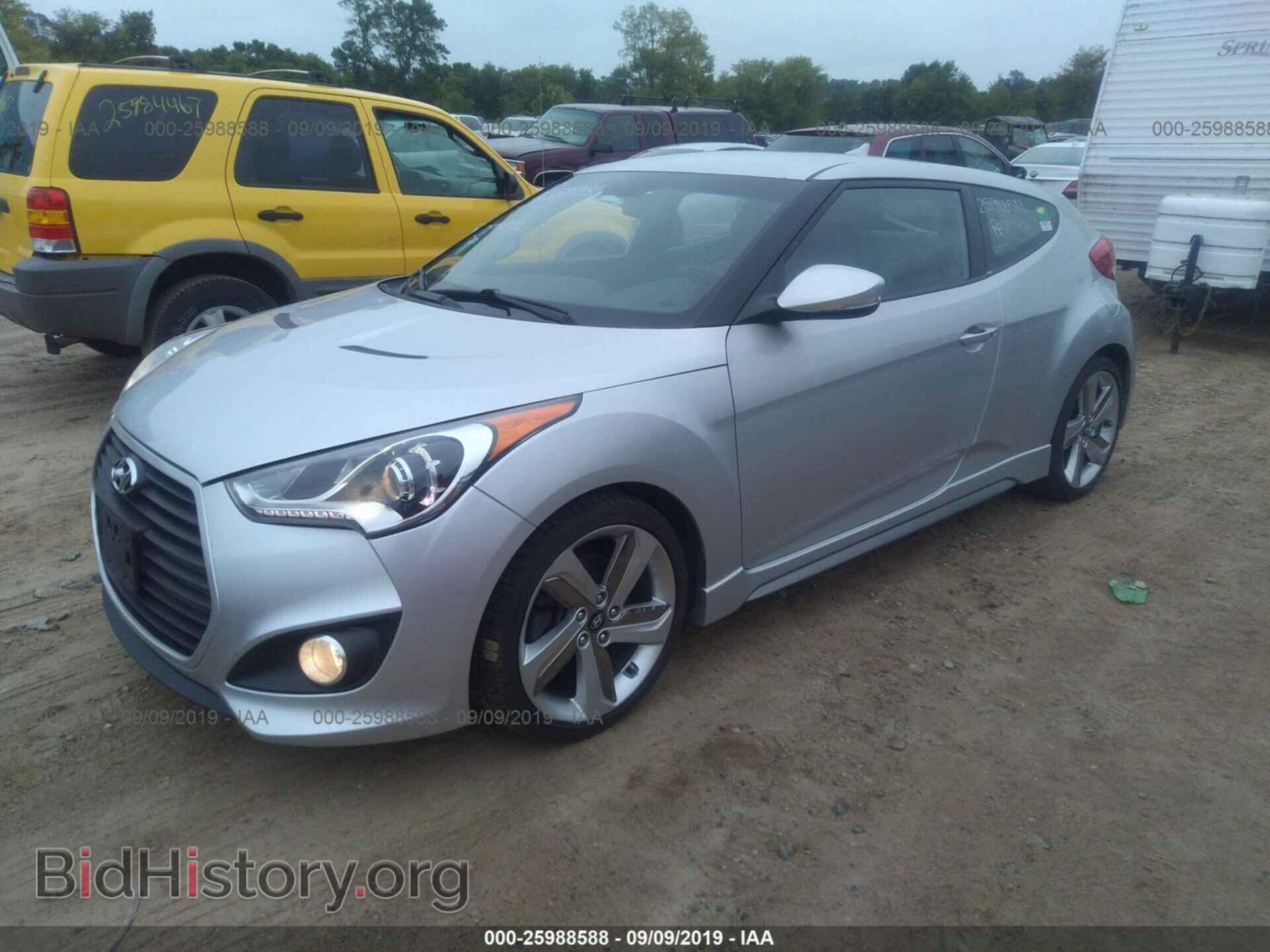2013 HYUNDAI VELOSTER - VIN: KMHTC6AE0DU123700 - Фото 2