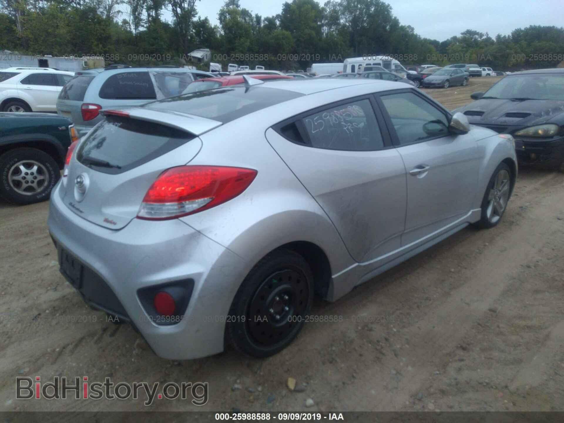 2013 HYUNDAI VELOSTER - VIN: KMHTC6AE0DU123700 - Фото 4