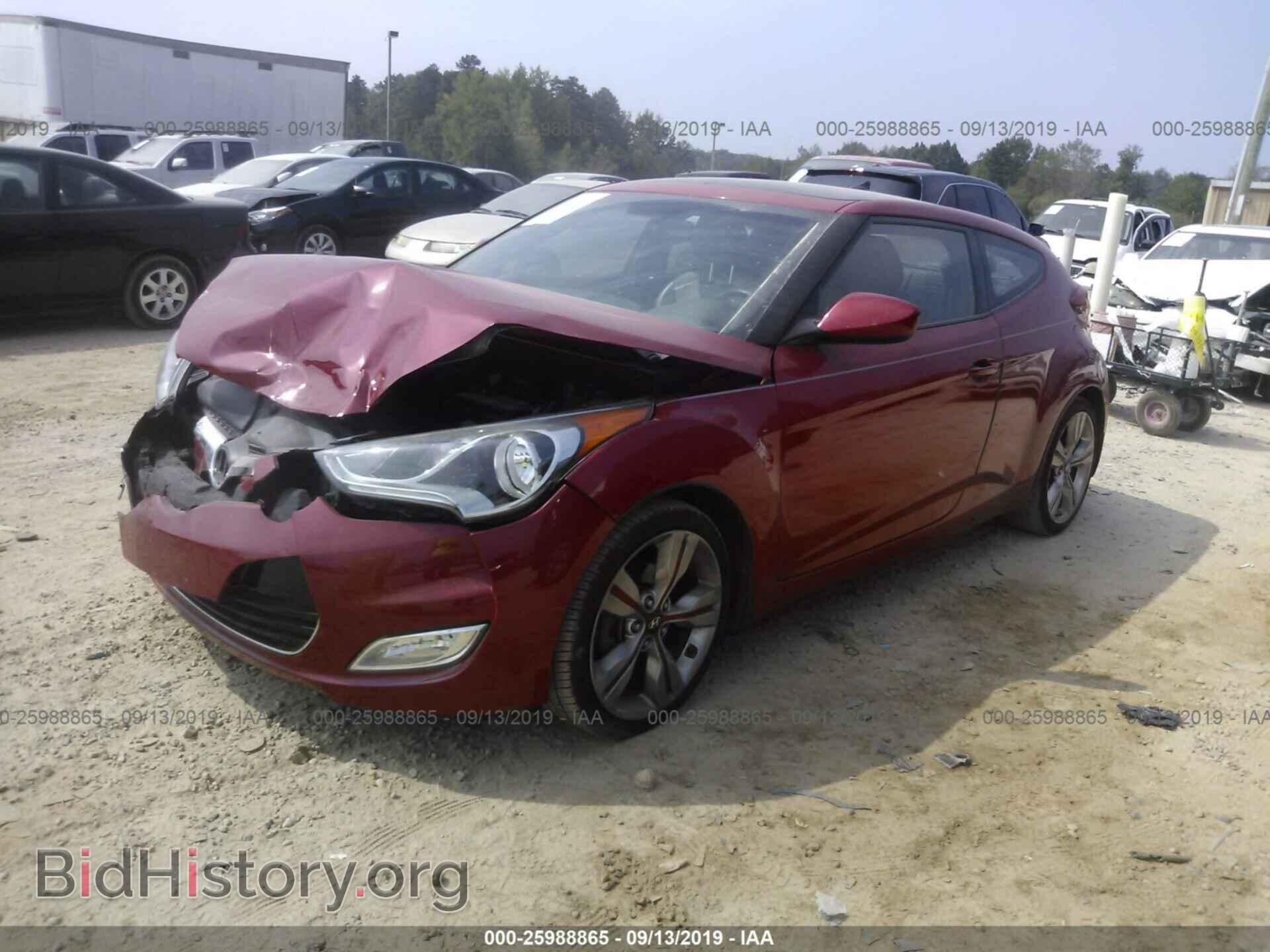 2013 HYUNDAI VELOSTER - VIN: KMHTC6AD2DU121941 - Фото 2