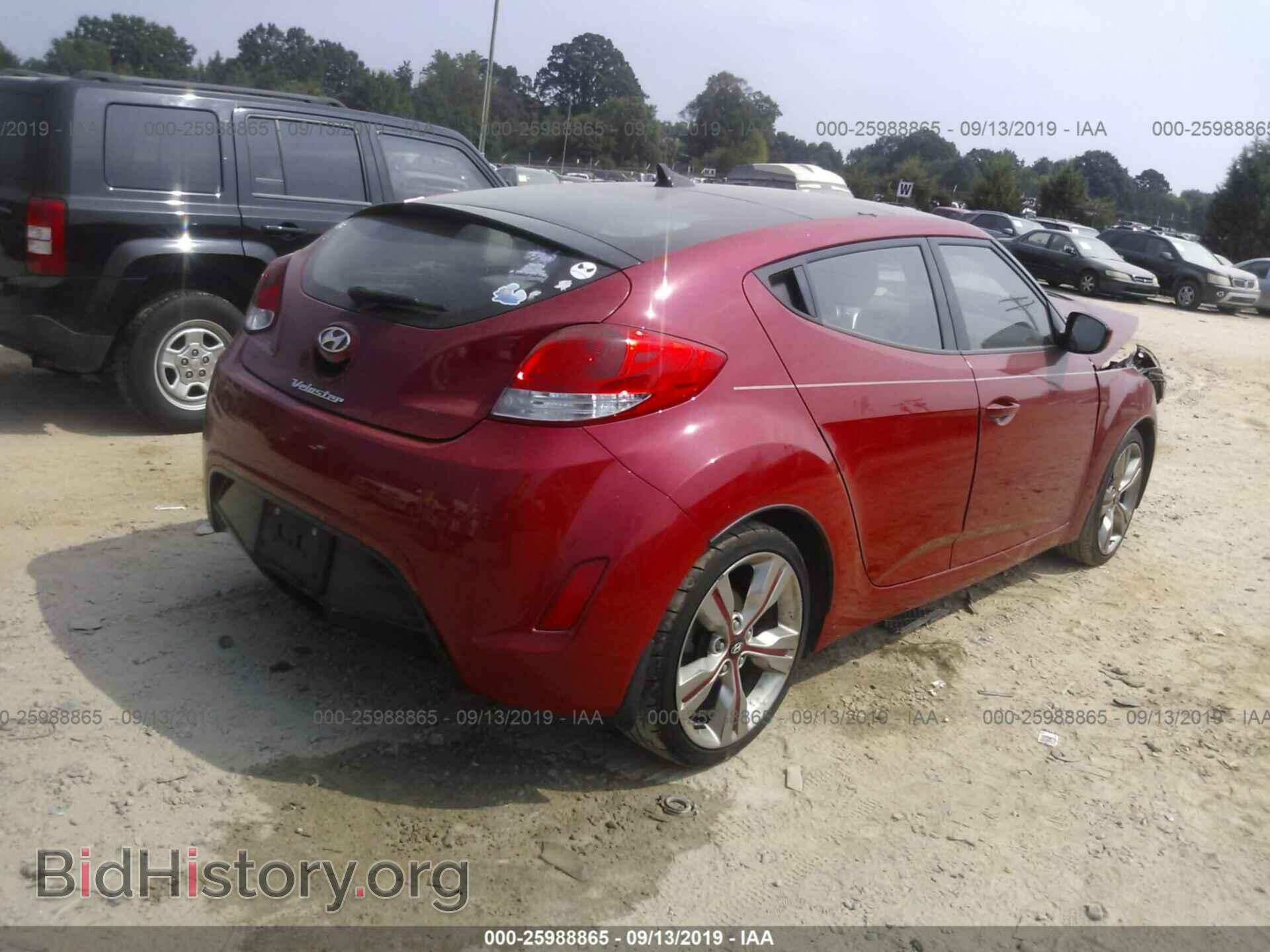 2013 HYUNDAI VELOSTER - VIN: KMHTC6AD2DU121941 - Фото 4