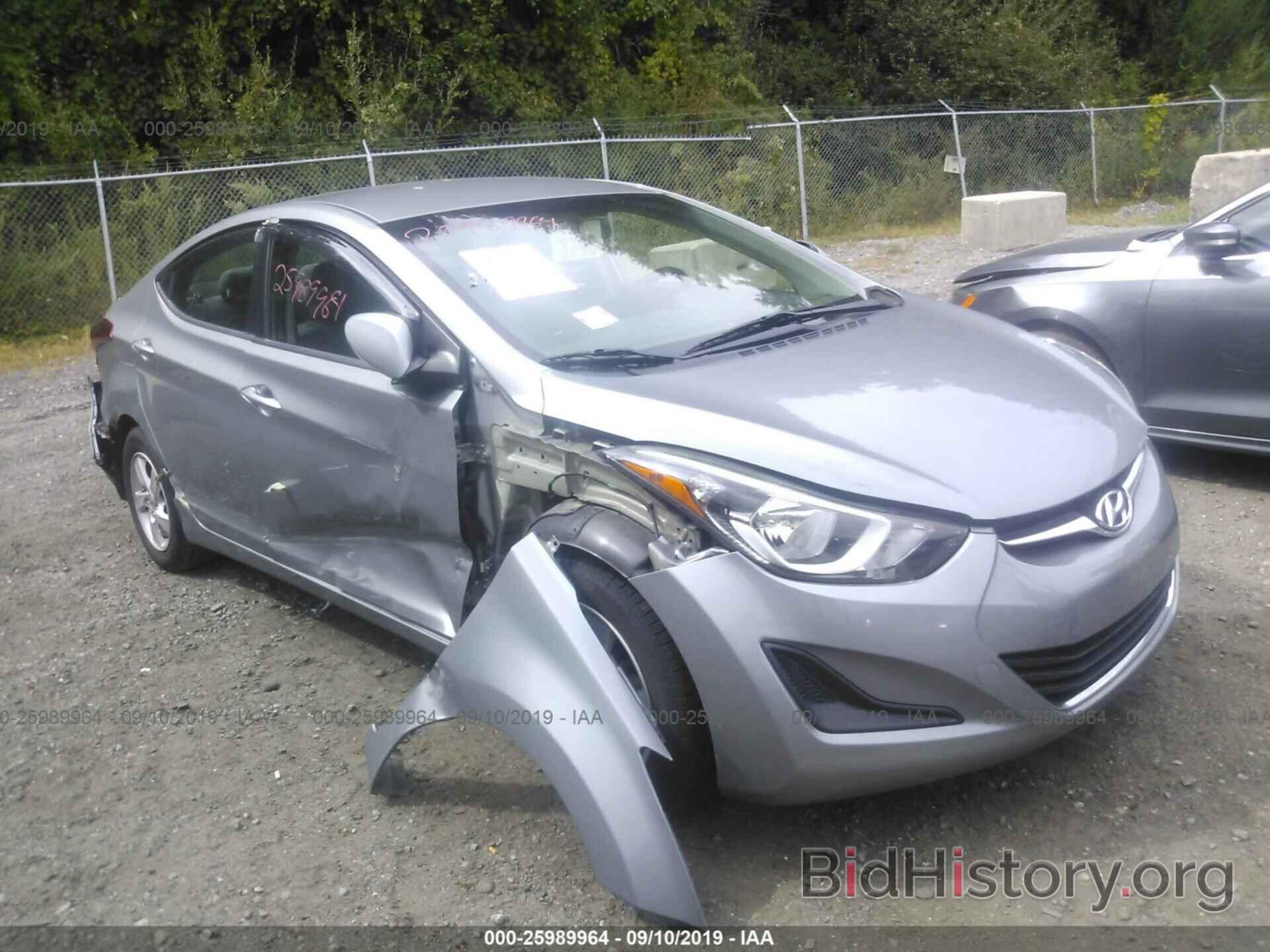 Photo KMHDH4AE2EU206850 - HYUNDAI ELANTRA 2014