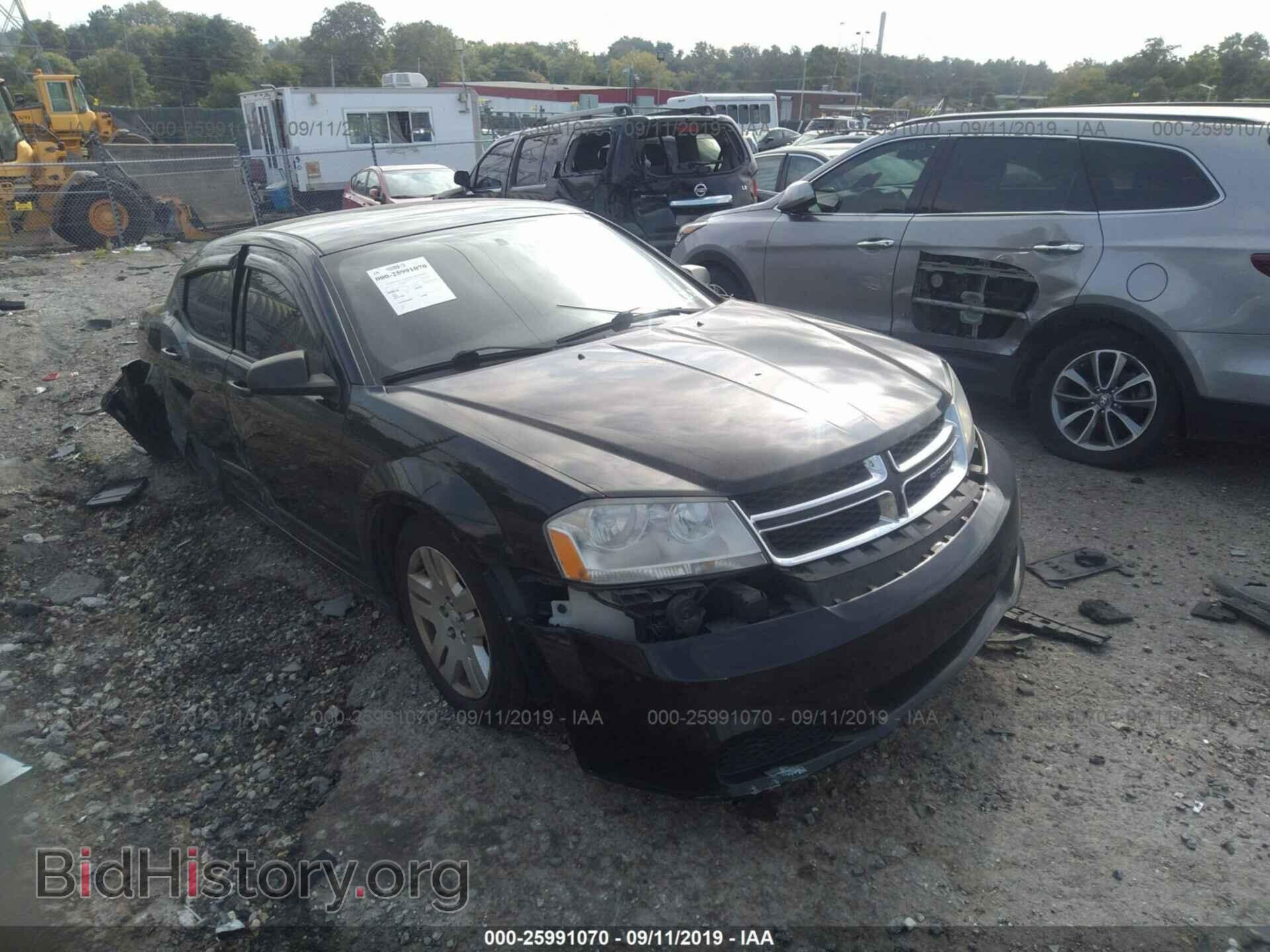 Photo 1C3CDZAB7CN231317 - DODGE AVENGER 2012