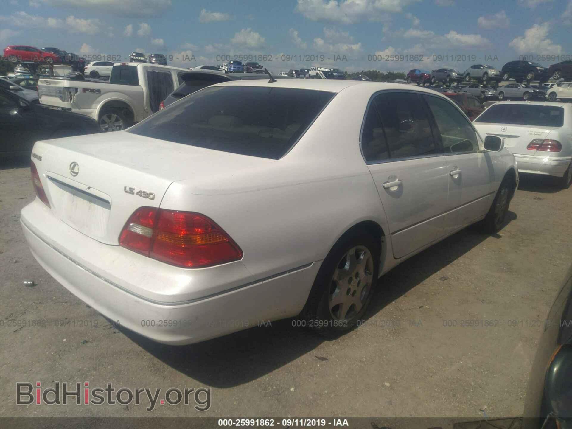 2001 LEXUS LS - VIN: JTHBN30F810028368 - Фото 4