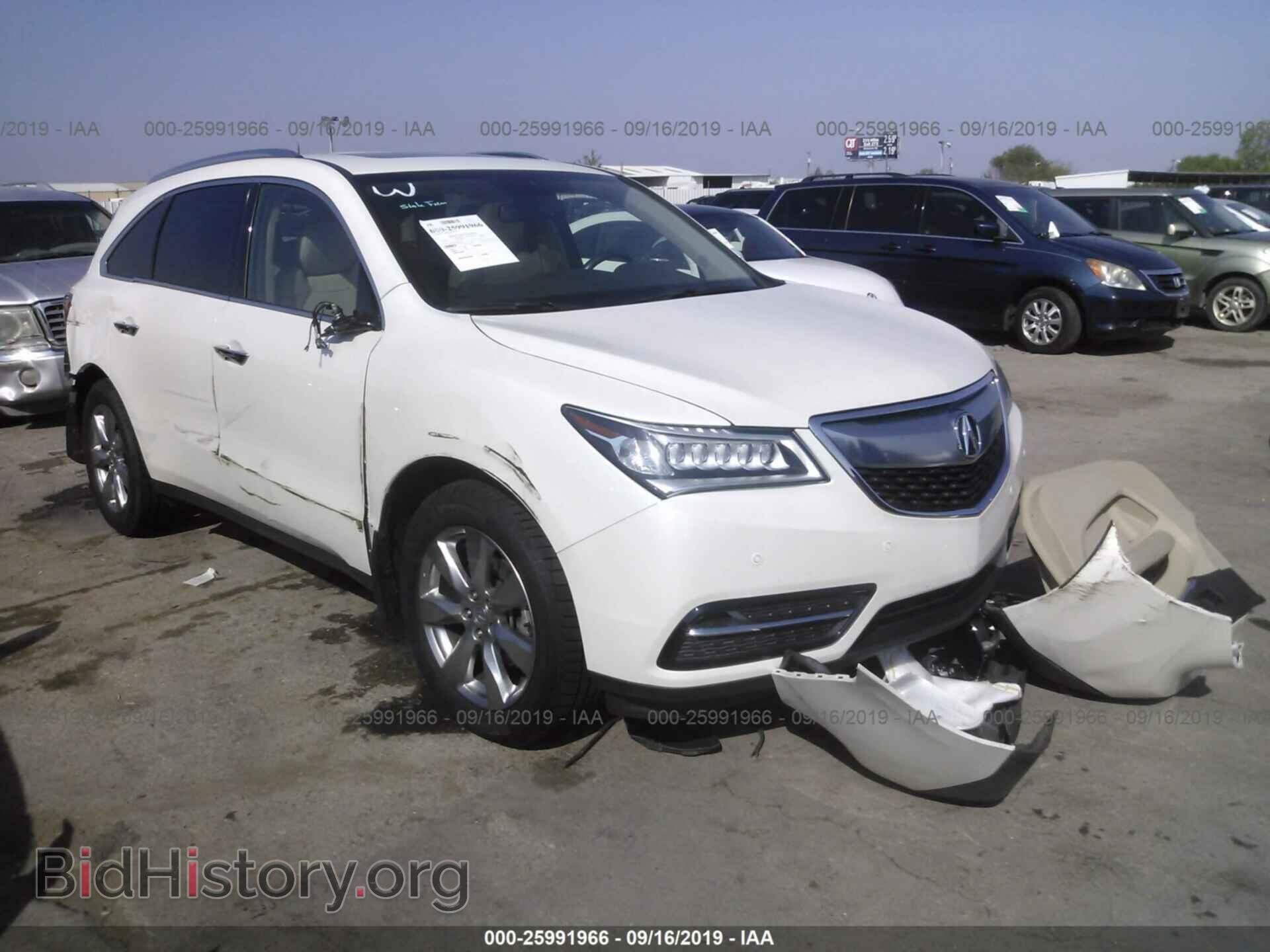 Фотография 5FRYD3H89EB001030 - ACURA MDX 2014