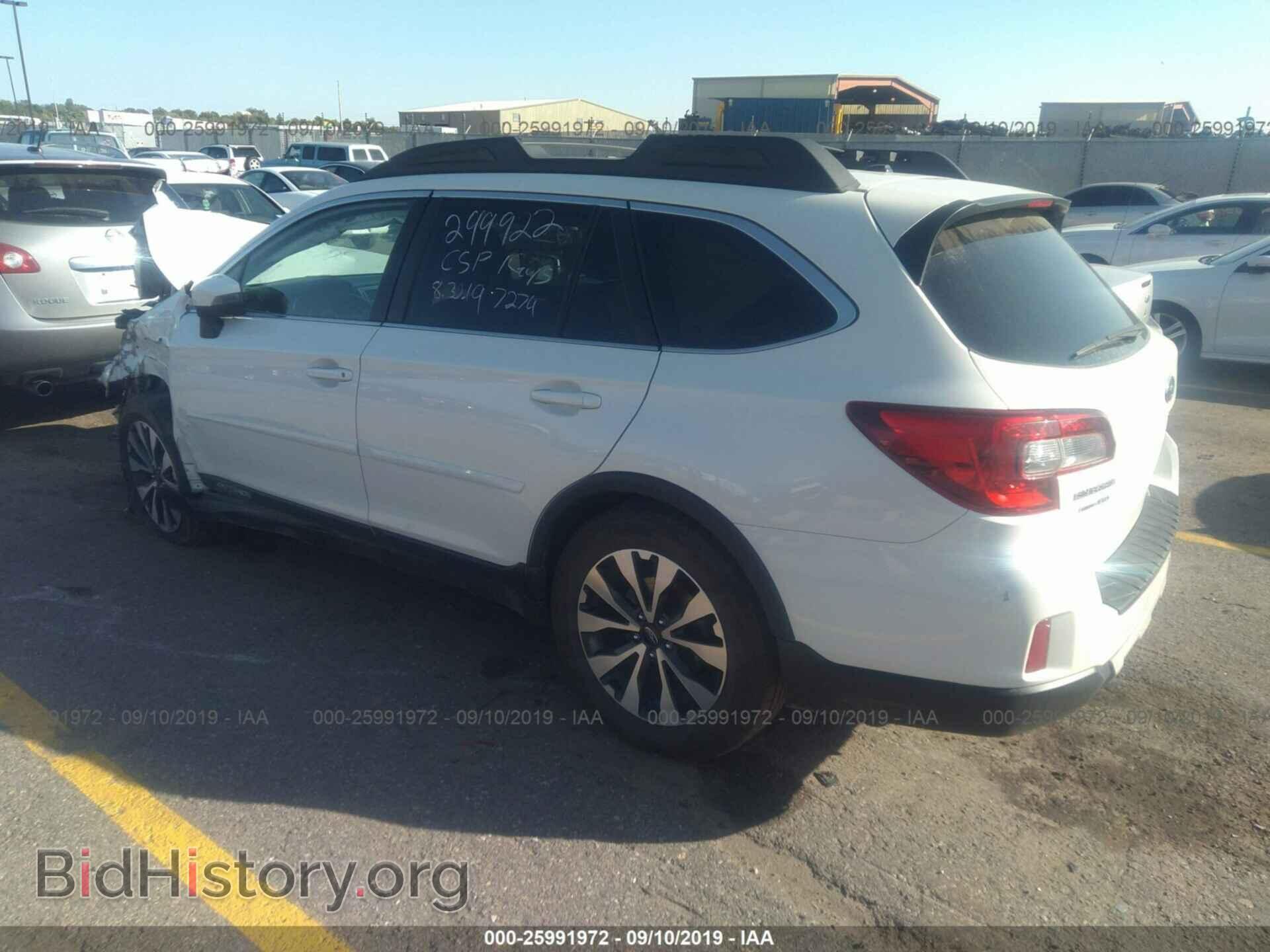 2015 SUBARU OUTBACK - VIN: 4S4BSENC1F3317274 - Фото 3