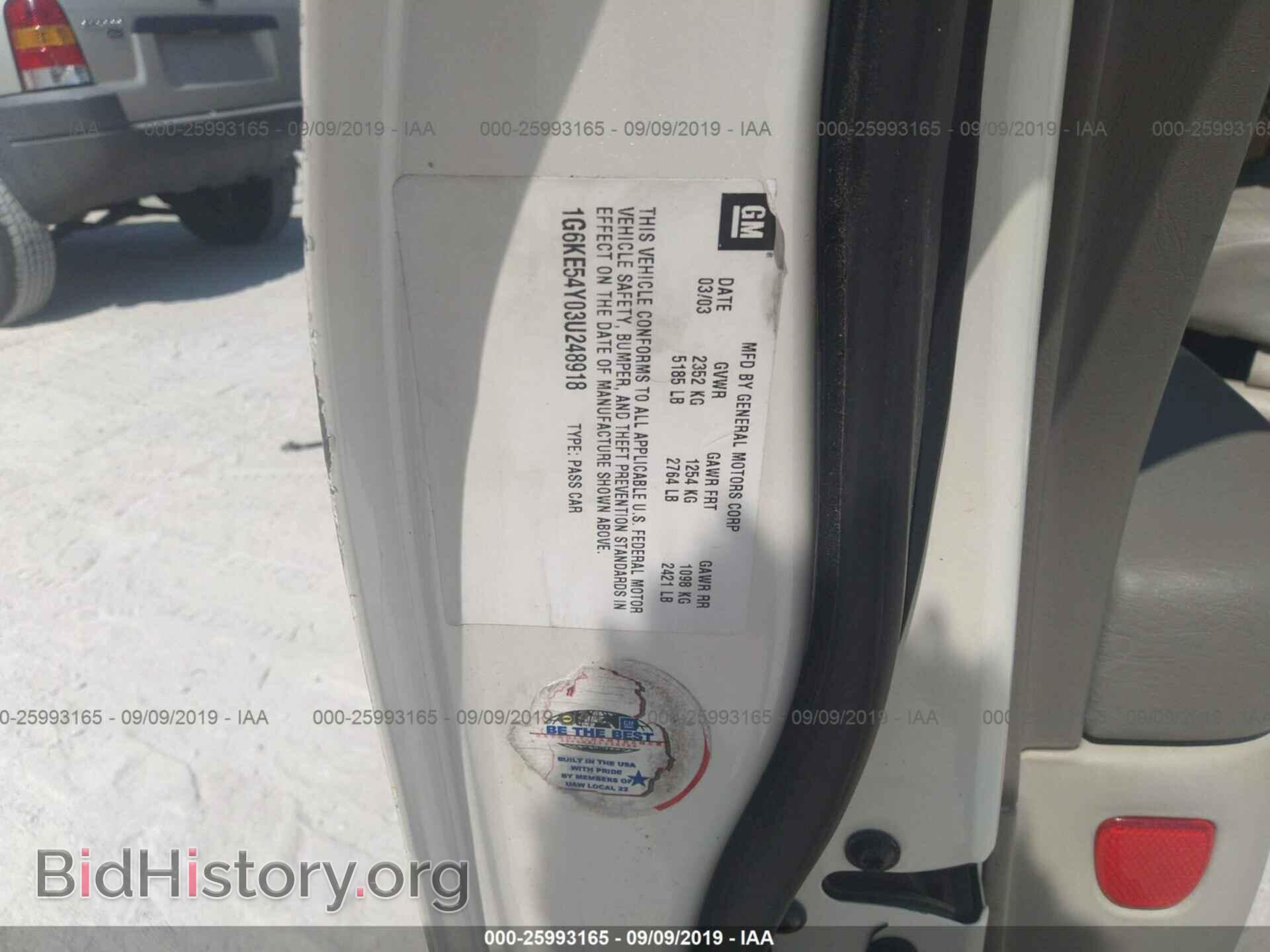 2003 CADILLAC DEVILLE - VIN: 1G6KE54Y03U248918 - Photo 9