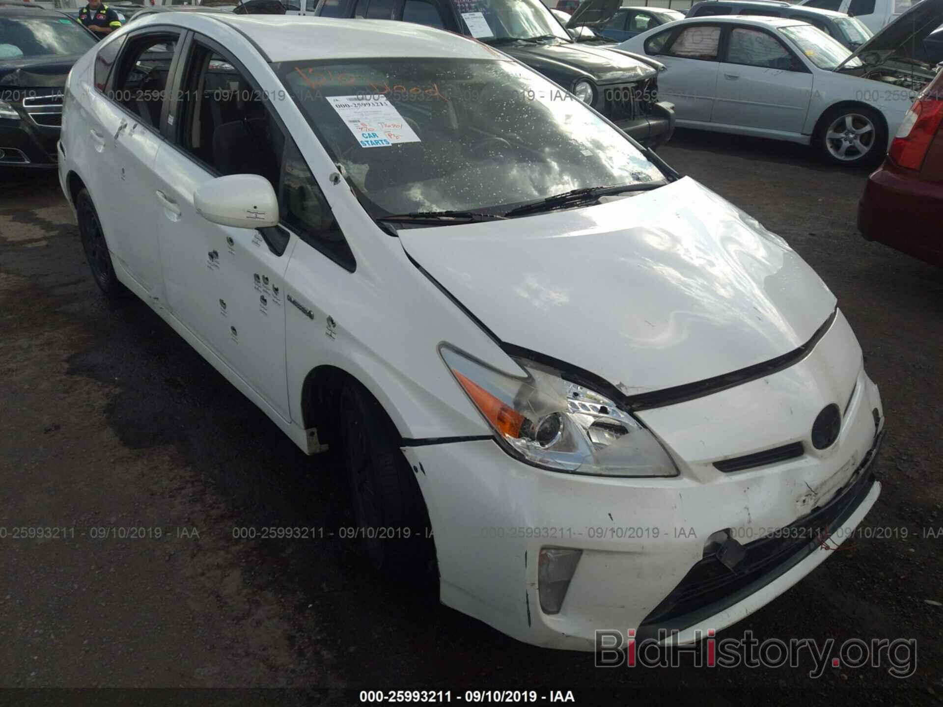 Photo JTDKN3DU8C5385064 - TOYOTA PRIUS 2012