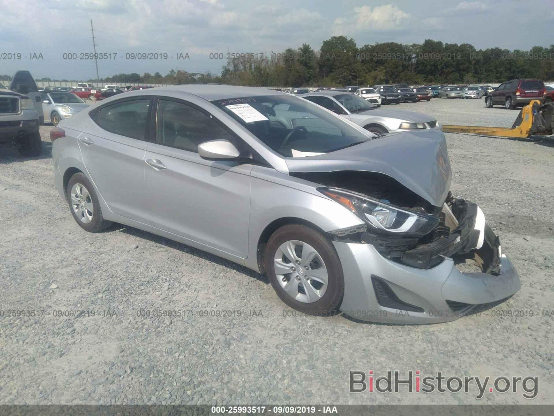 Photo 5NPDH4AE9GH694003 - HYUNDAI ELANTRA 2016