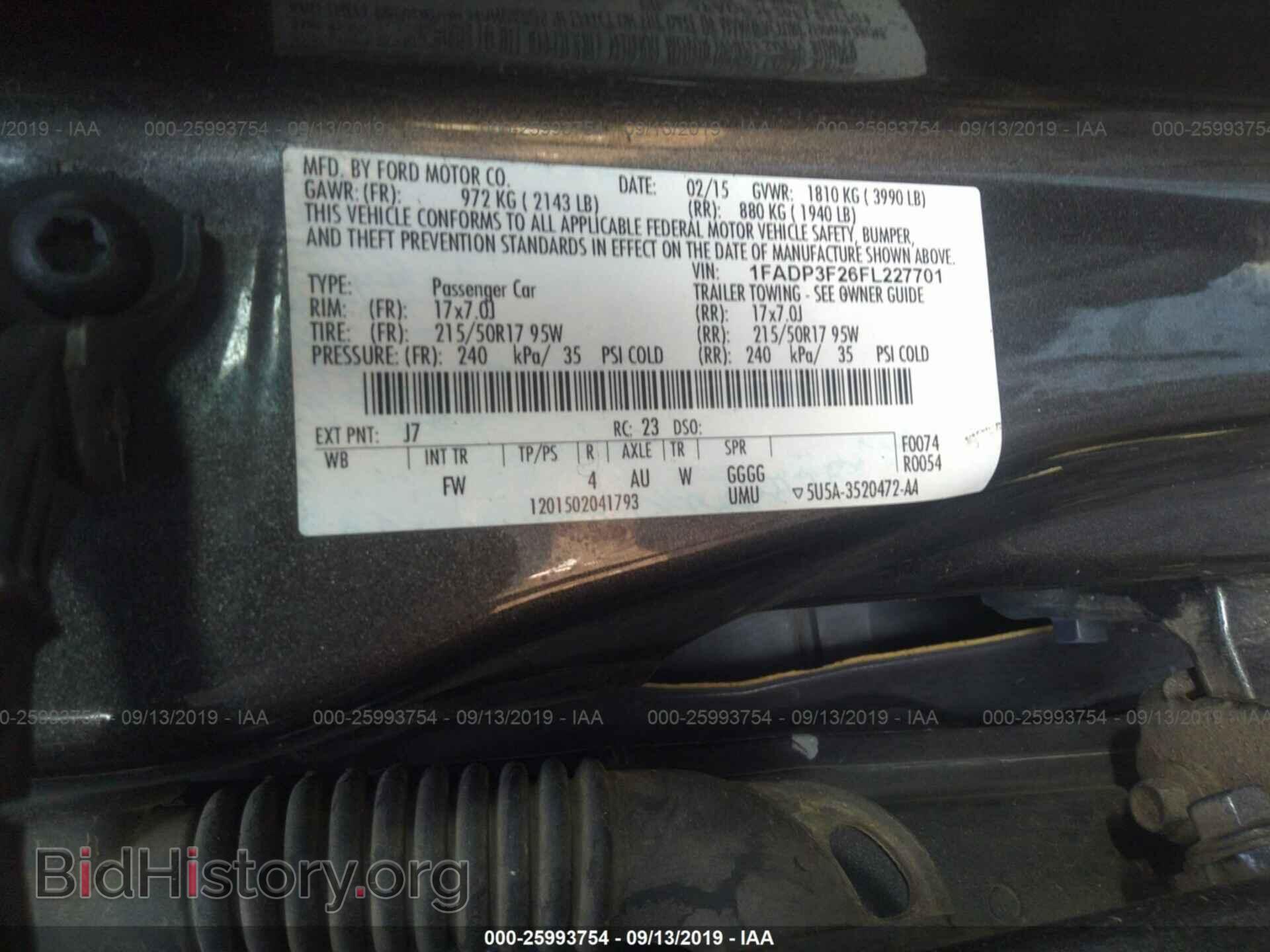2015 FORD FOCUS - VIN: 1FADP3F26FL227701 - Photo 9