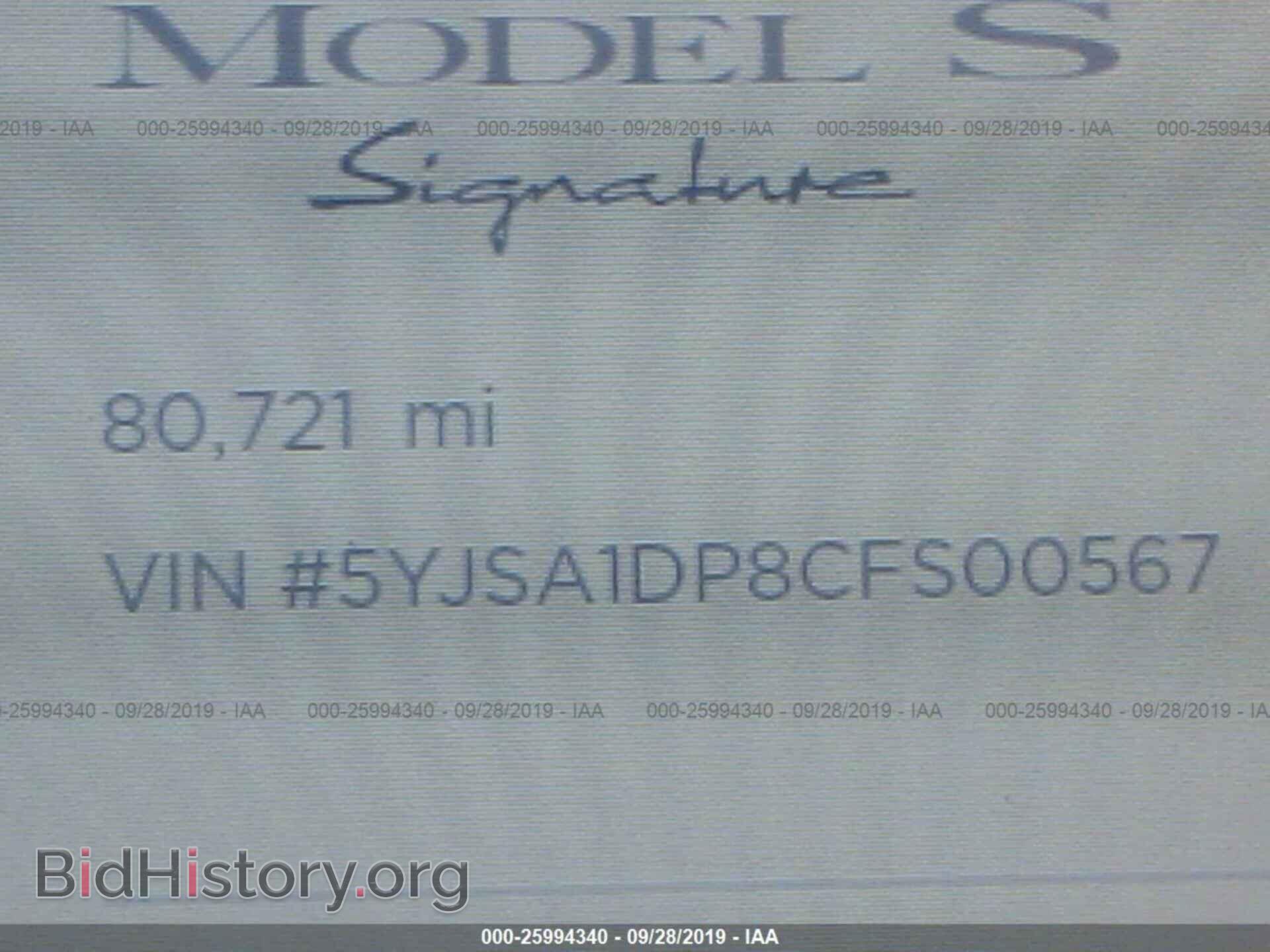 2012 TESLA MODEL S - VIN: 5YJSA1DP8CFS00567 - Photo 7
