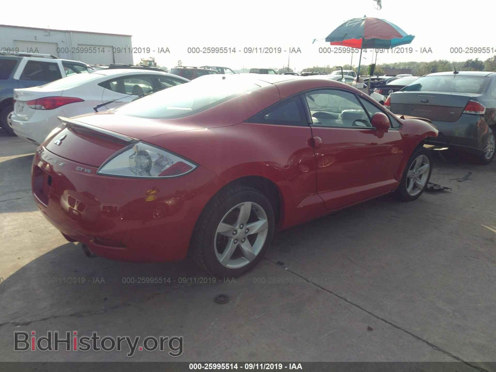 2007 MITSUBISHI ECLIPSE - VIN: 4A3AK34T27E062949 - Фото 4