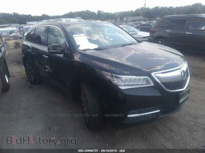 2014 Acura MDX Technology, black — VIN 5FRYD4H40EB017992, IAAI
