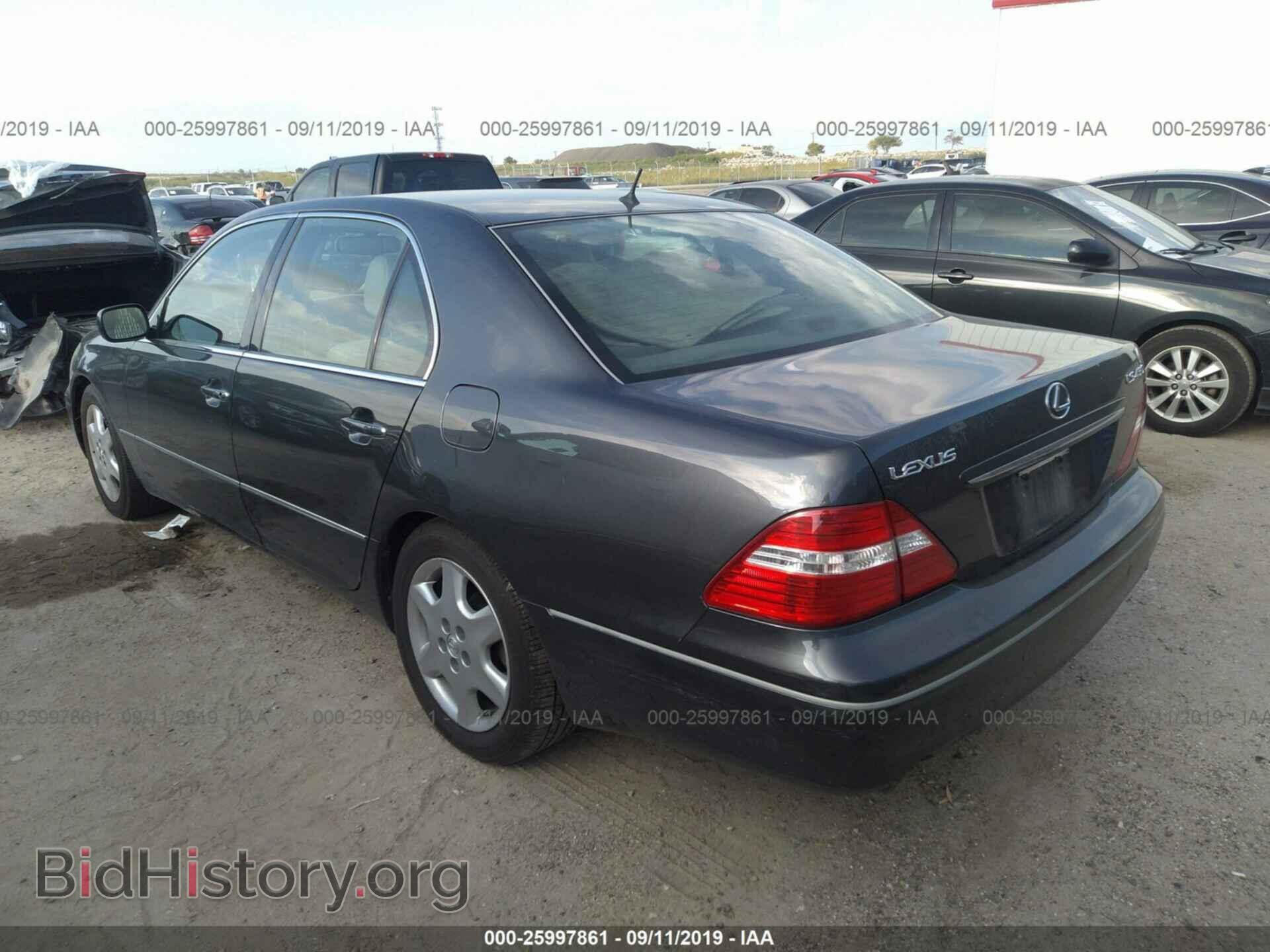 2004 LEXUS LS - VIN: JTHBN36F140162036 - Фото 3