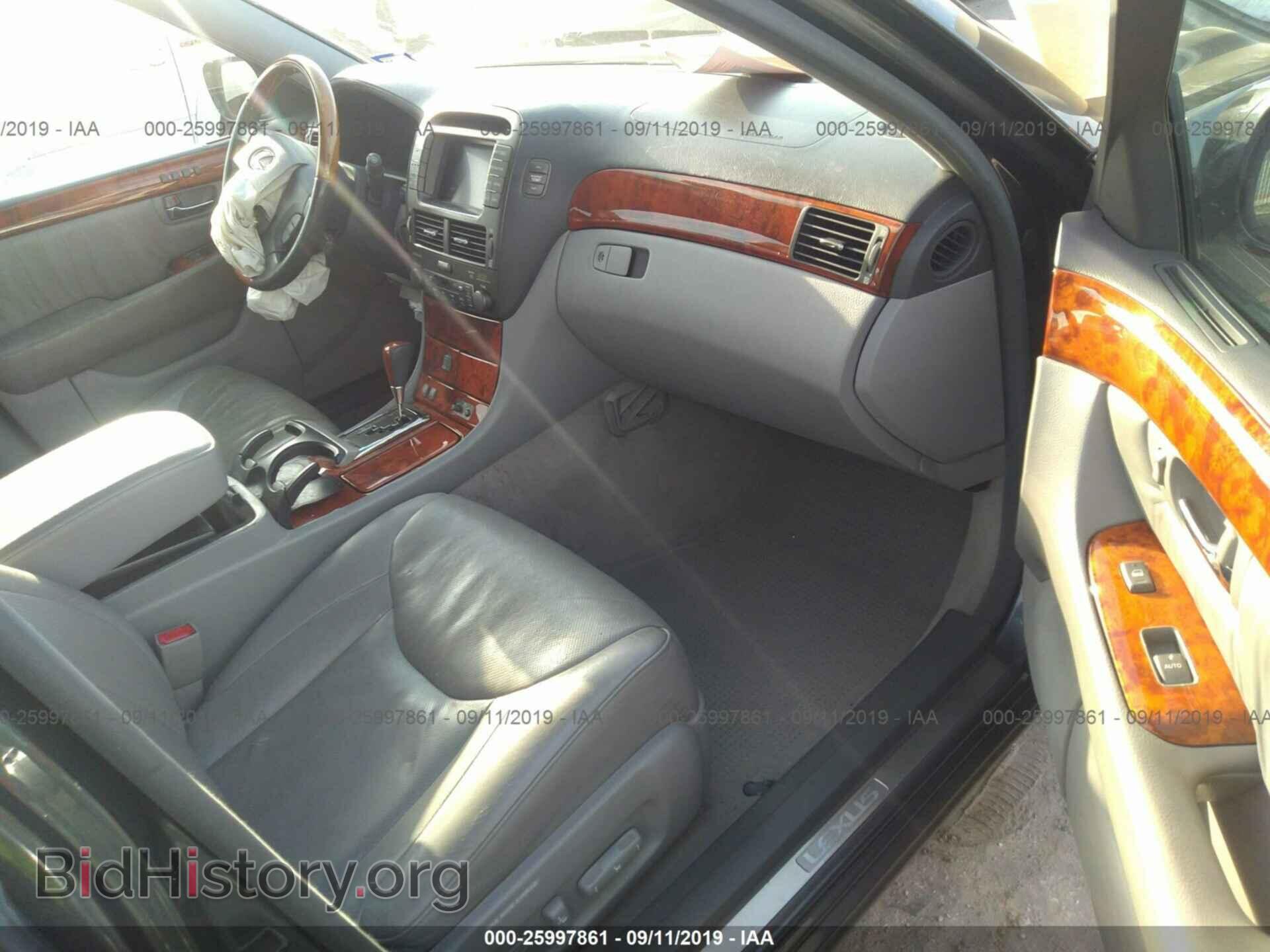 2004 LEXUS LS - VIN: JTHBN36F140162036 - Фото 5