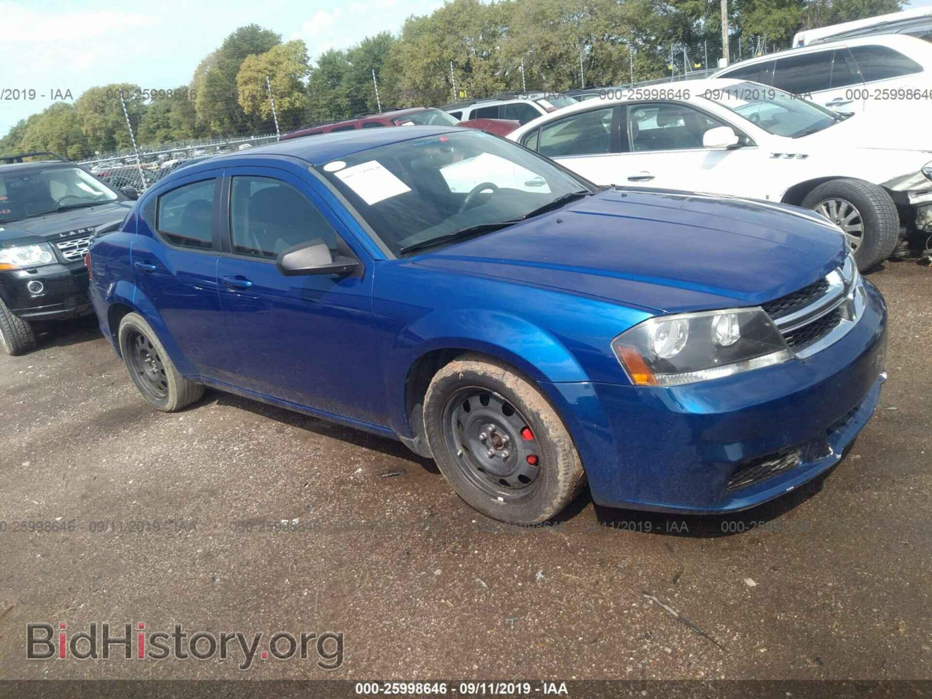 Фотография 1C3CDZAB2CN275435 - DODGE AVENGER 2012