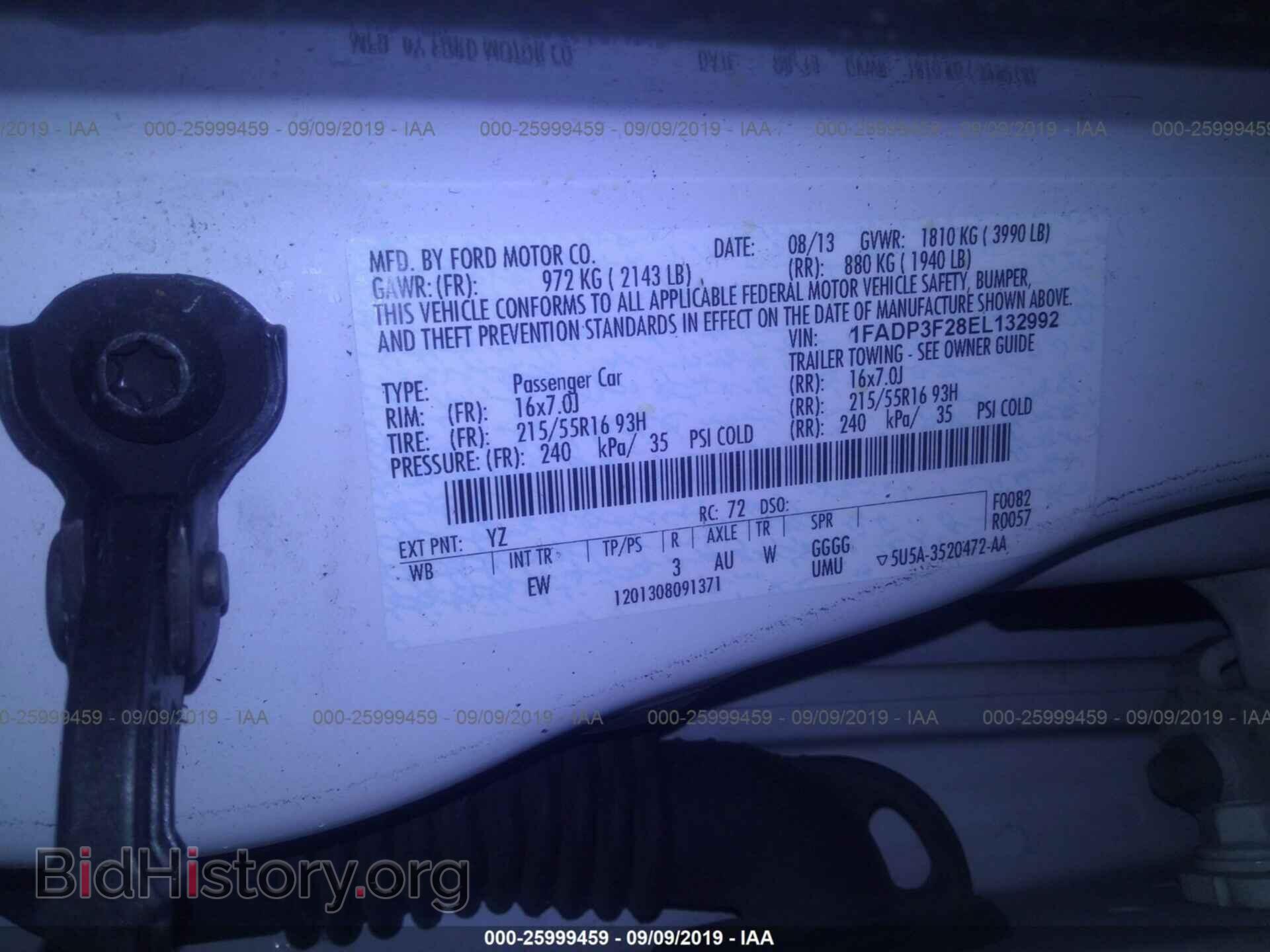 2014 FORD FOCUS - VIN: 1FADP3F28EL132992 - Photo 9
