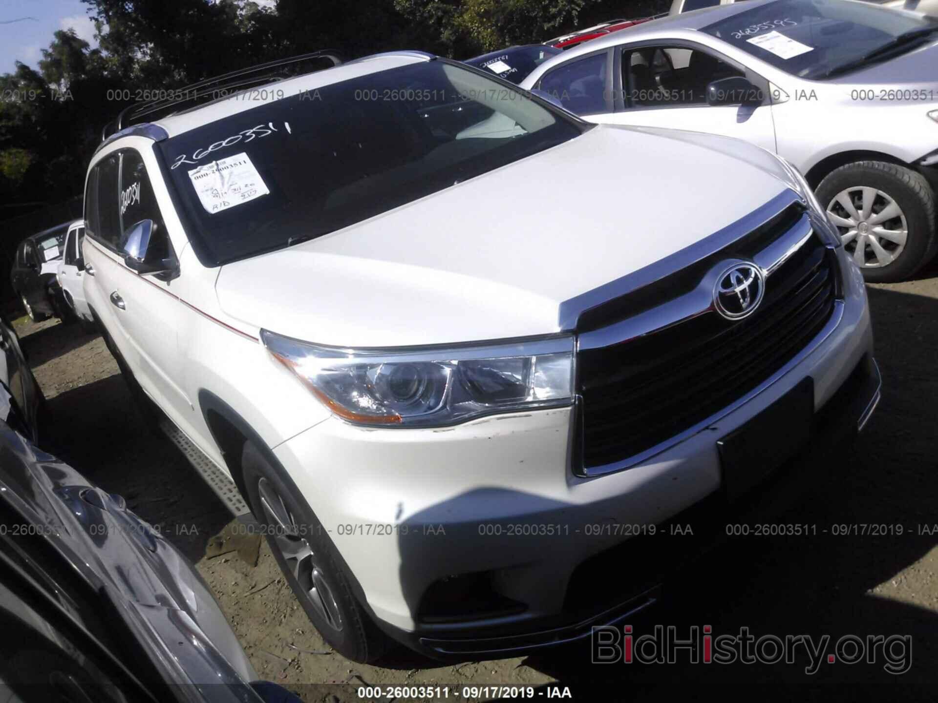 Фотография 5TDJKRFH1GS354407 - TOYOTA HIGHLANDER 2016