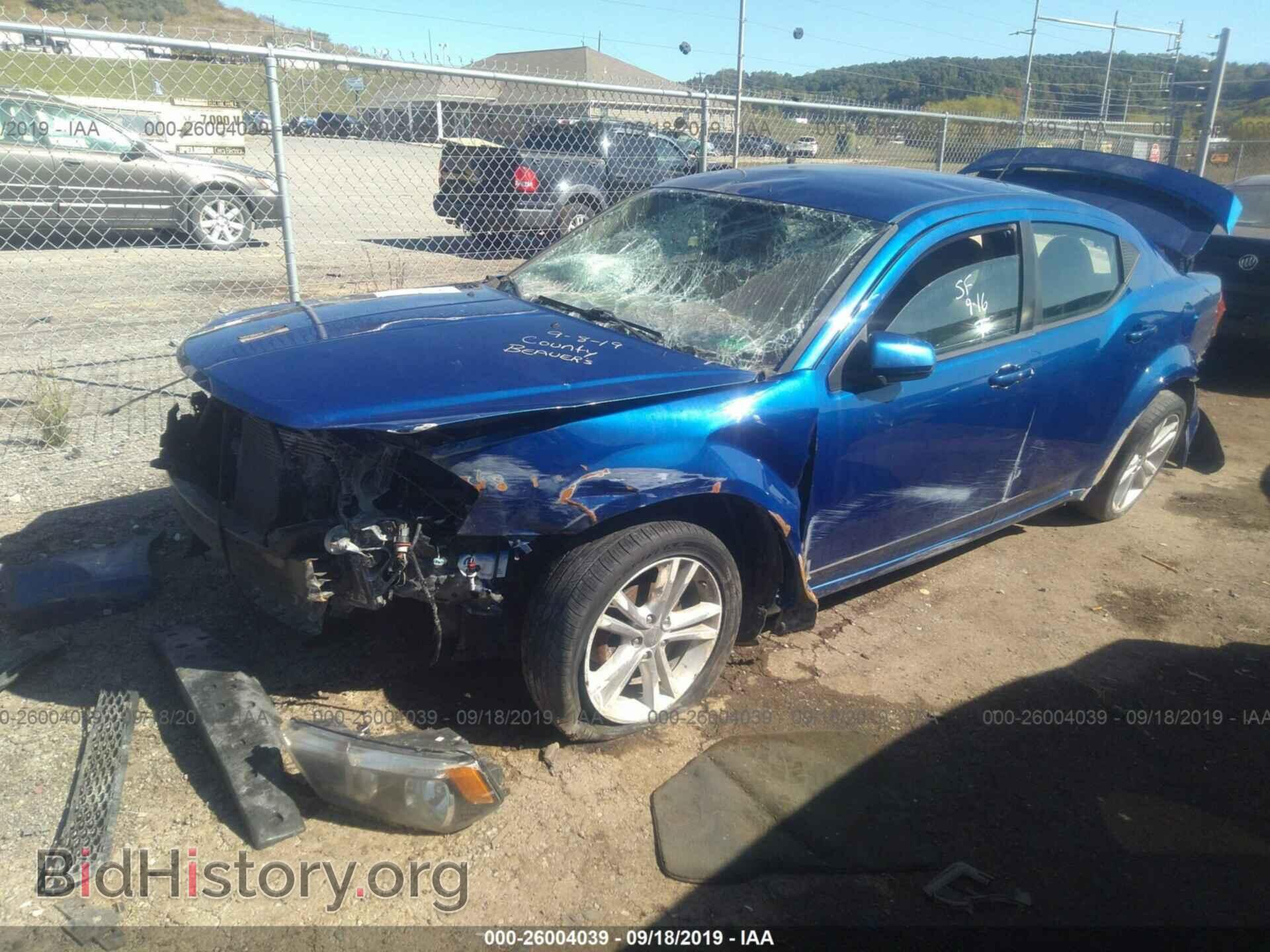 2013 DODGE AVENGER - VIN: 1C3CDZCB9DN599075 - Фото 2