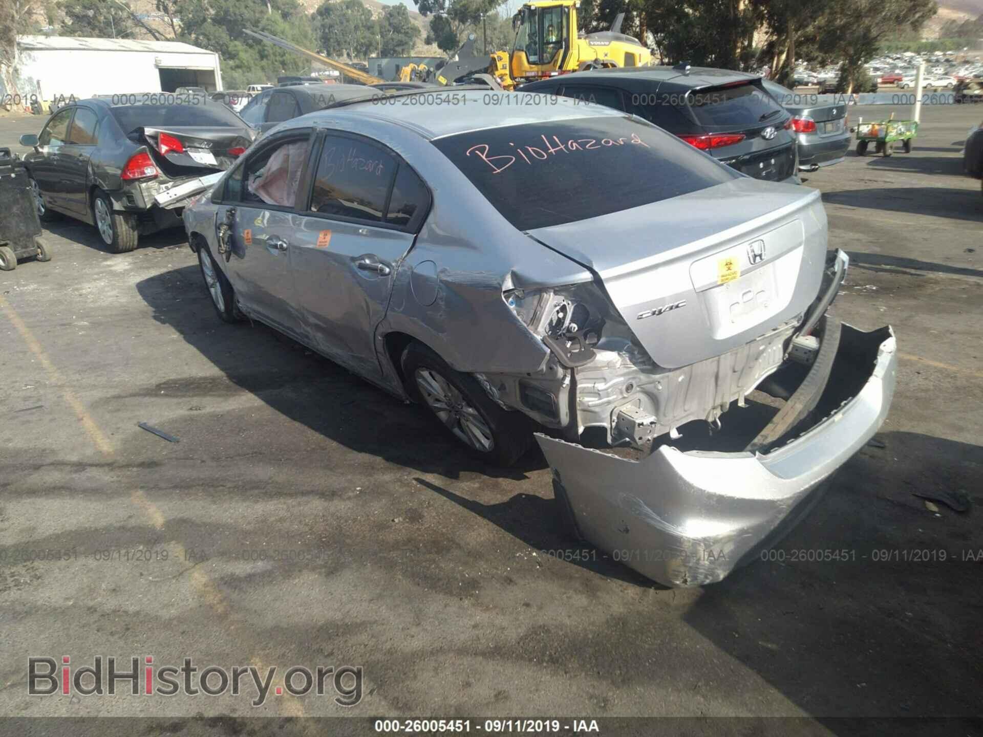 2012 HONDA CIVIC - VIN: 2HGFB2F83CH329967 - Фото 3