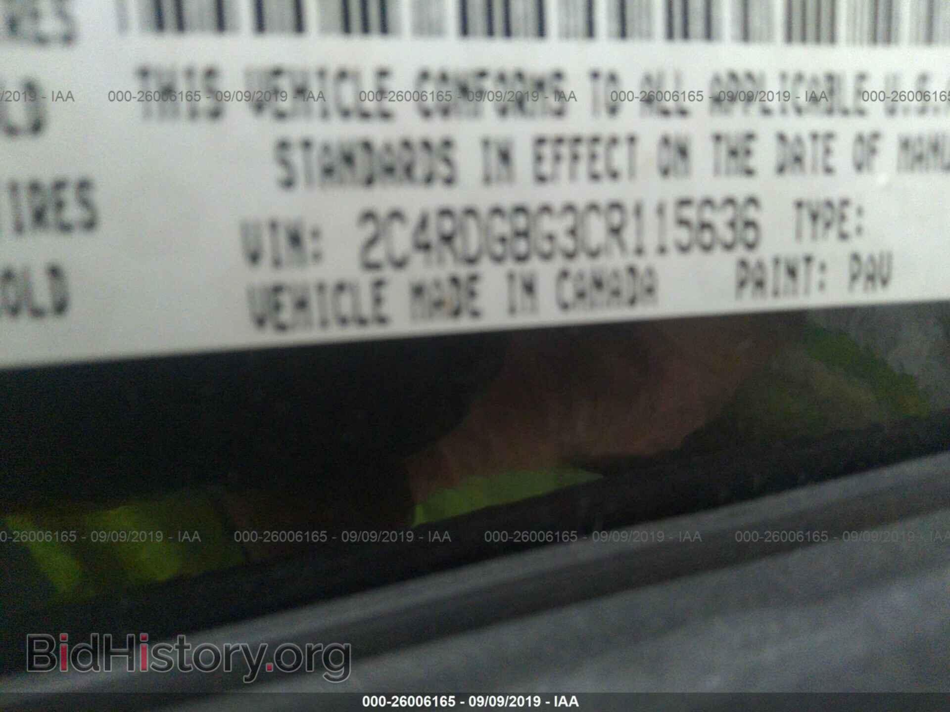 2012 DODGE GRAND CARAVAN - VIN: 2C4RDGBG3CR115636 - Фото 9