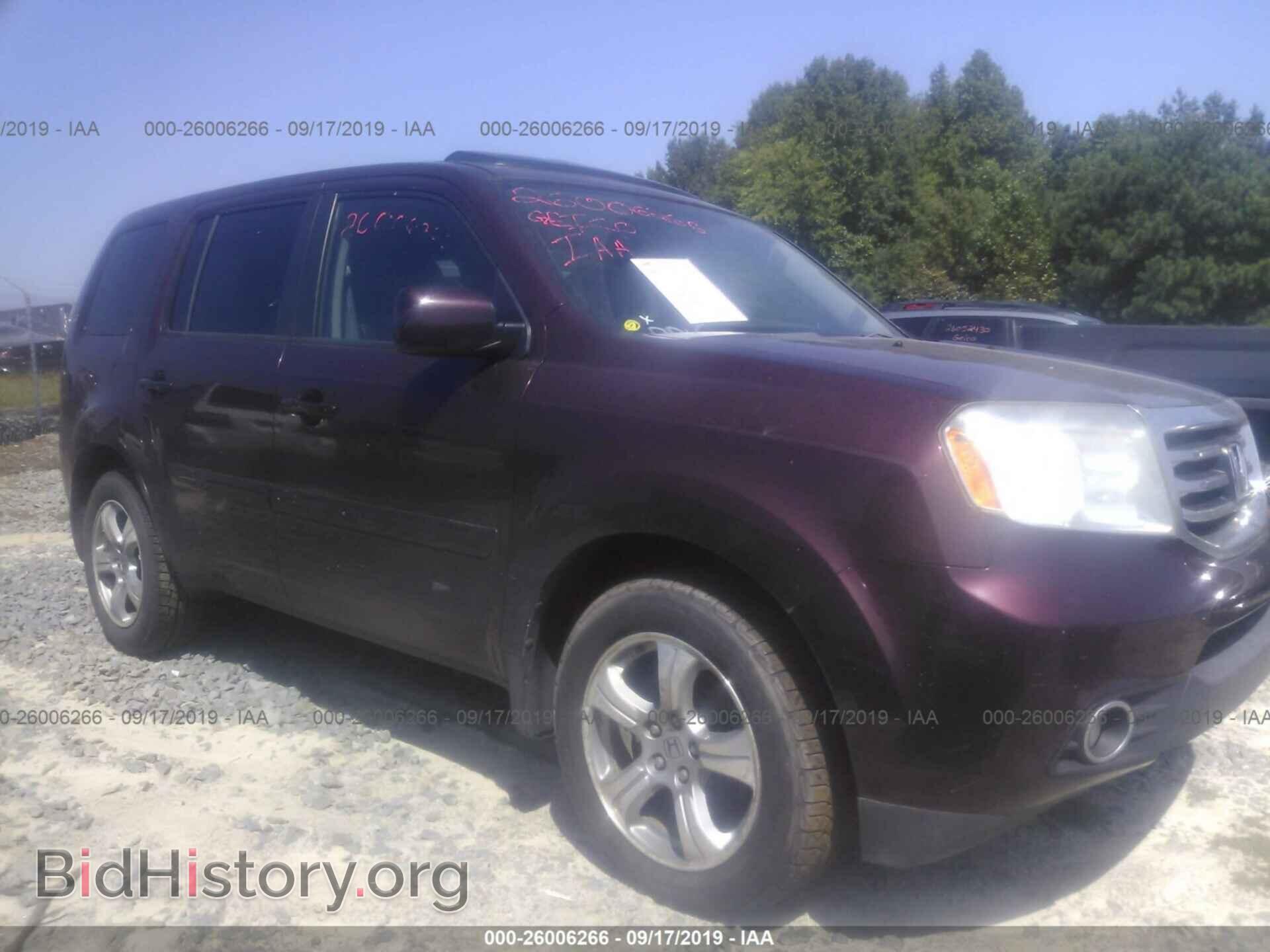 Фотография 5FNYF4H54DB085568 - HONDA PILOT 2013