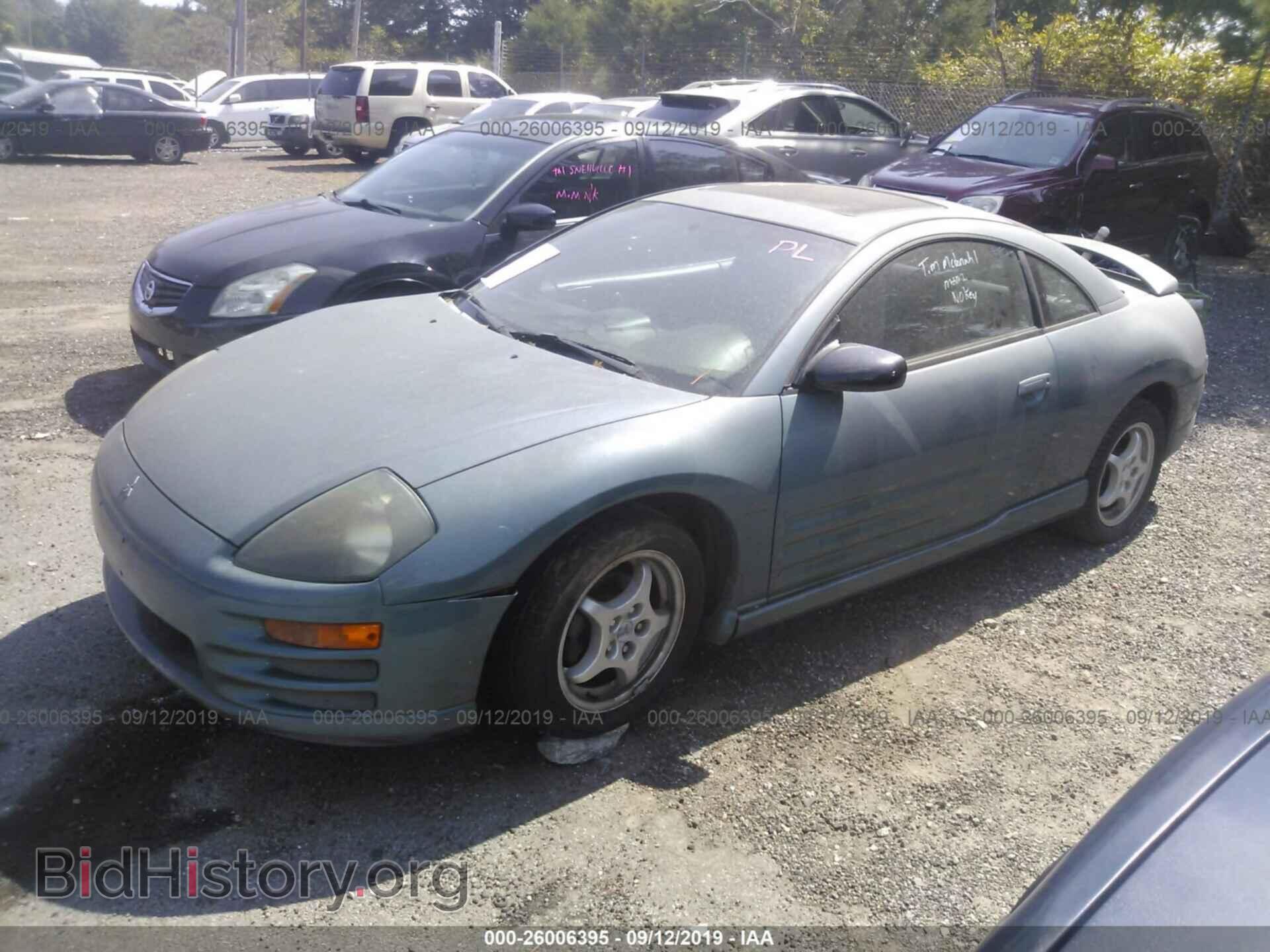 2001 MITSUBISHI ECLIPSE - VIN: 4A3AC84H01E066236 - Фото 2
