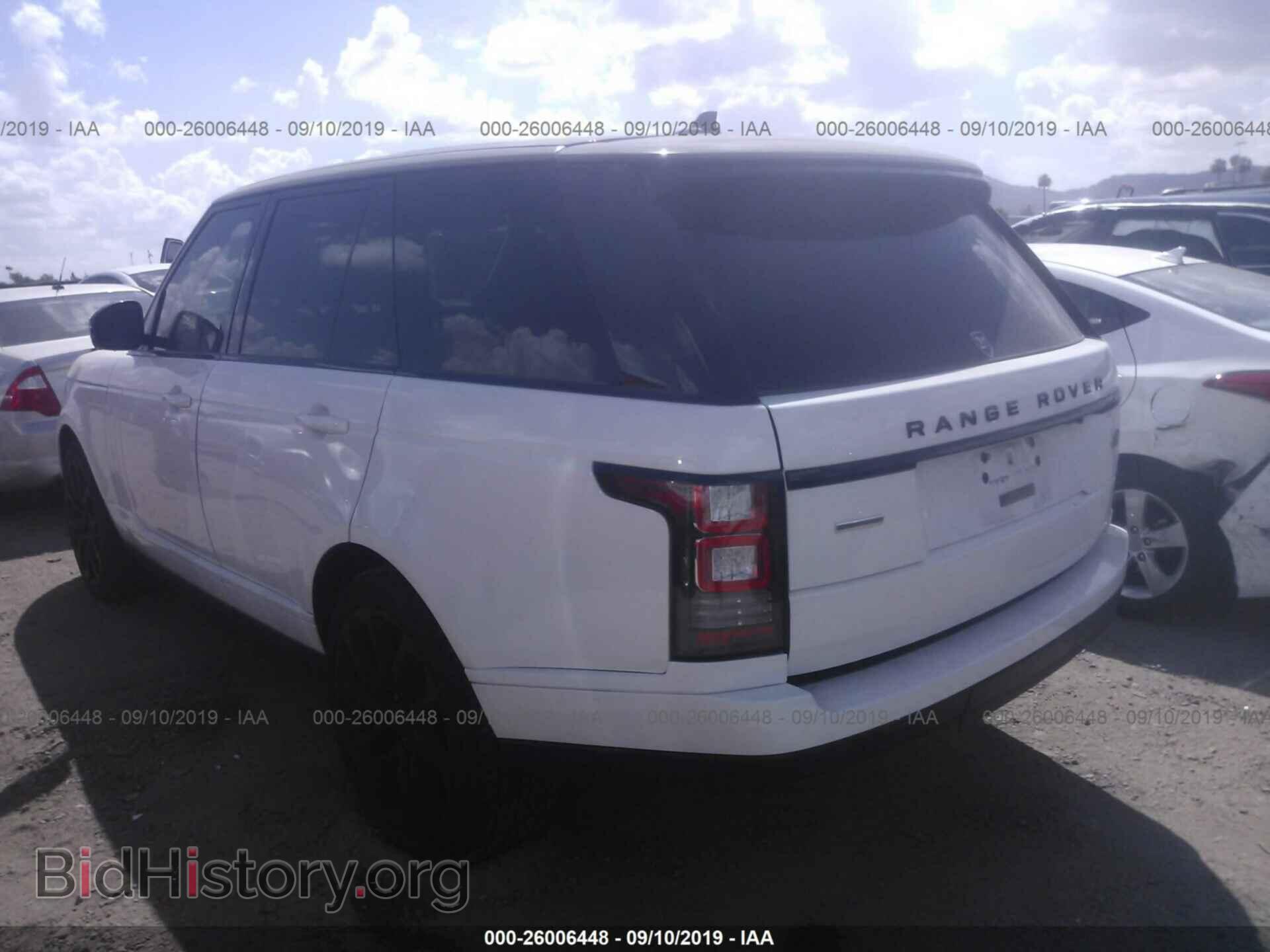 2016 LAND ROVER RANGE ROVER - VIN: SALGS2EF4GA245737 - Photo 3