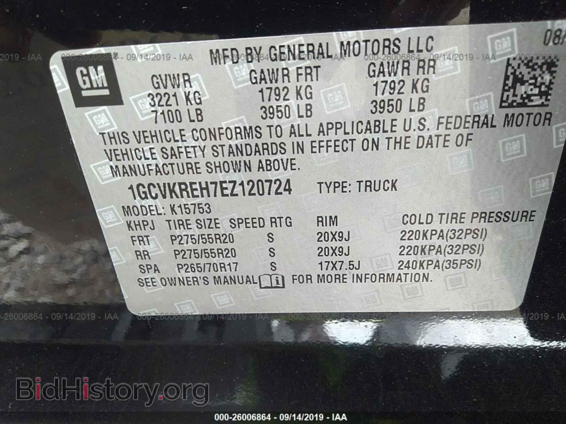 2014 CHEVROLET SILVERADO - VIN: 1GCVKREH7EZ120724 - Фото 9